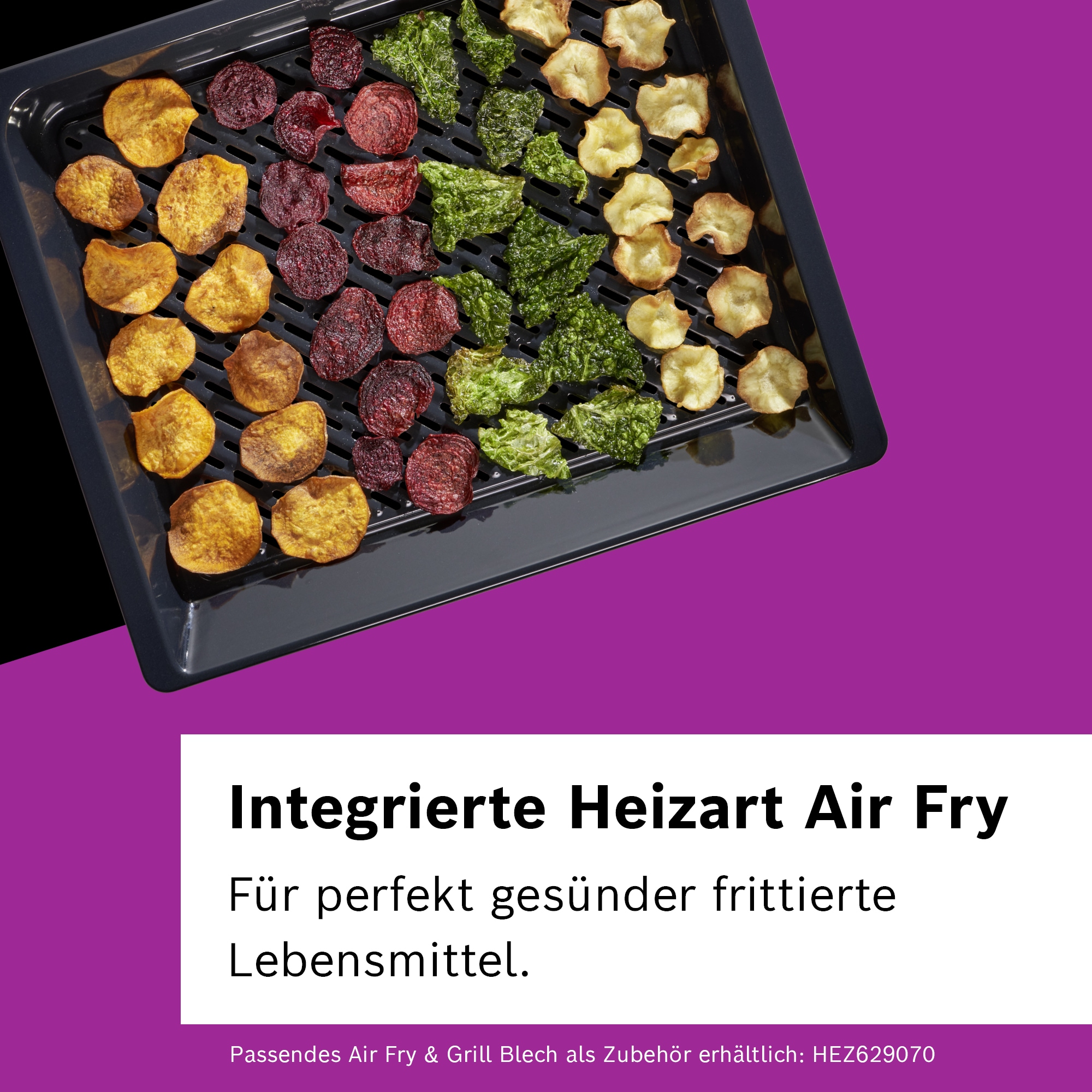 BOSCH Dampfbackofen Serie 8 »HSG7361B1«, mit Teleskopauszug nachrüstbar, AirFry-Funktion