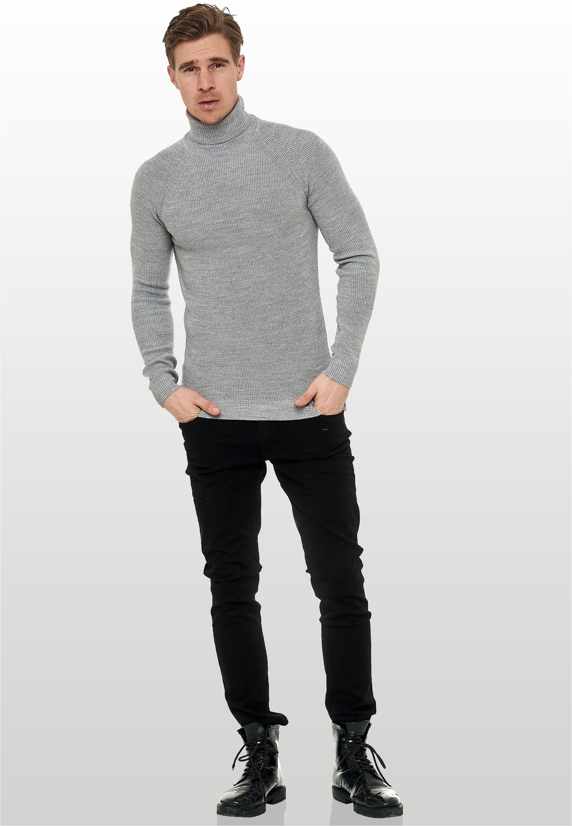 Rusty Neal Rollkragenpullover, mit stilvollem Hochkragen