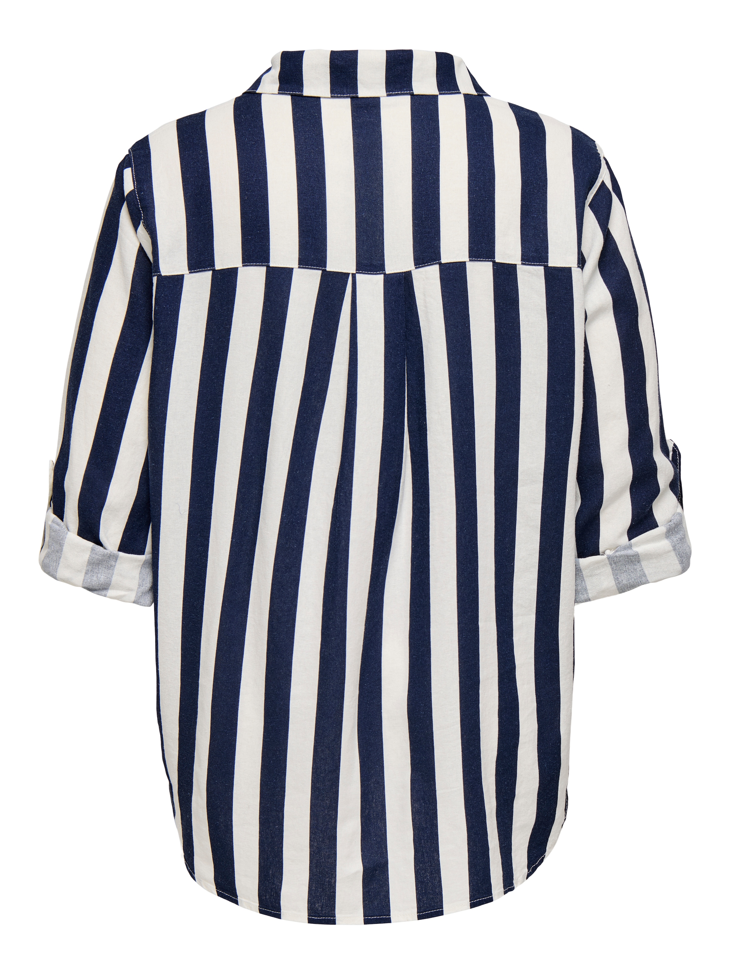ONLY CARMAKOMA Longbluse »CARGOA 3/4 STRAP LINEN BL SHIRT CC PNT« mit Leinen