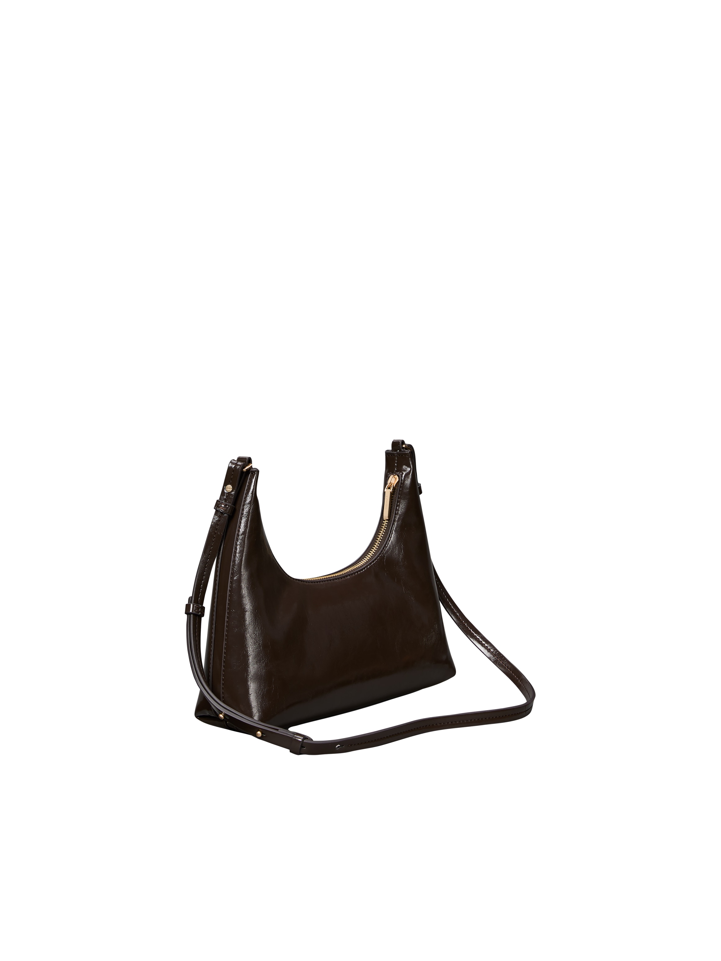 Calvin Klein Schultertasche "FOIL LOGO GLOSSY CONV SHOULDER B" Damen Handtasche, Umängetasche mit Reißverschluss