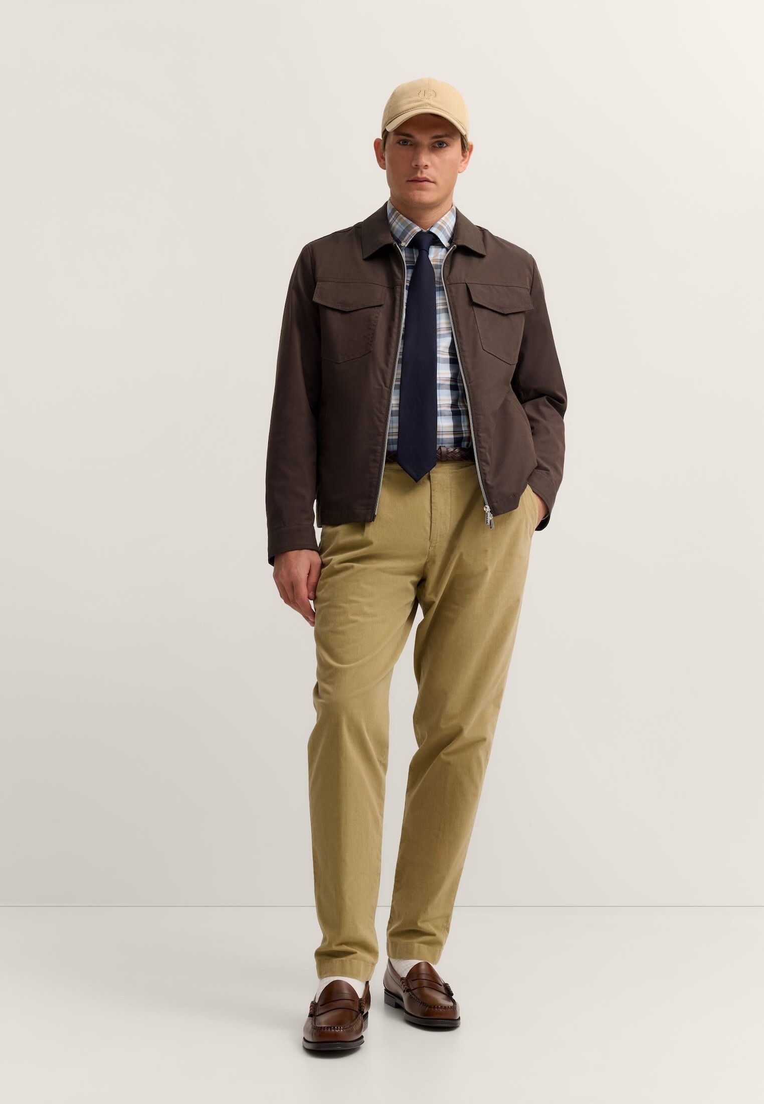 bugatti Hemdjacke »Regular Fit« mit Stretch und Struktur