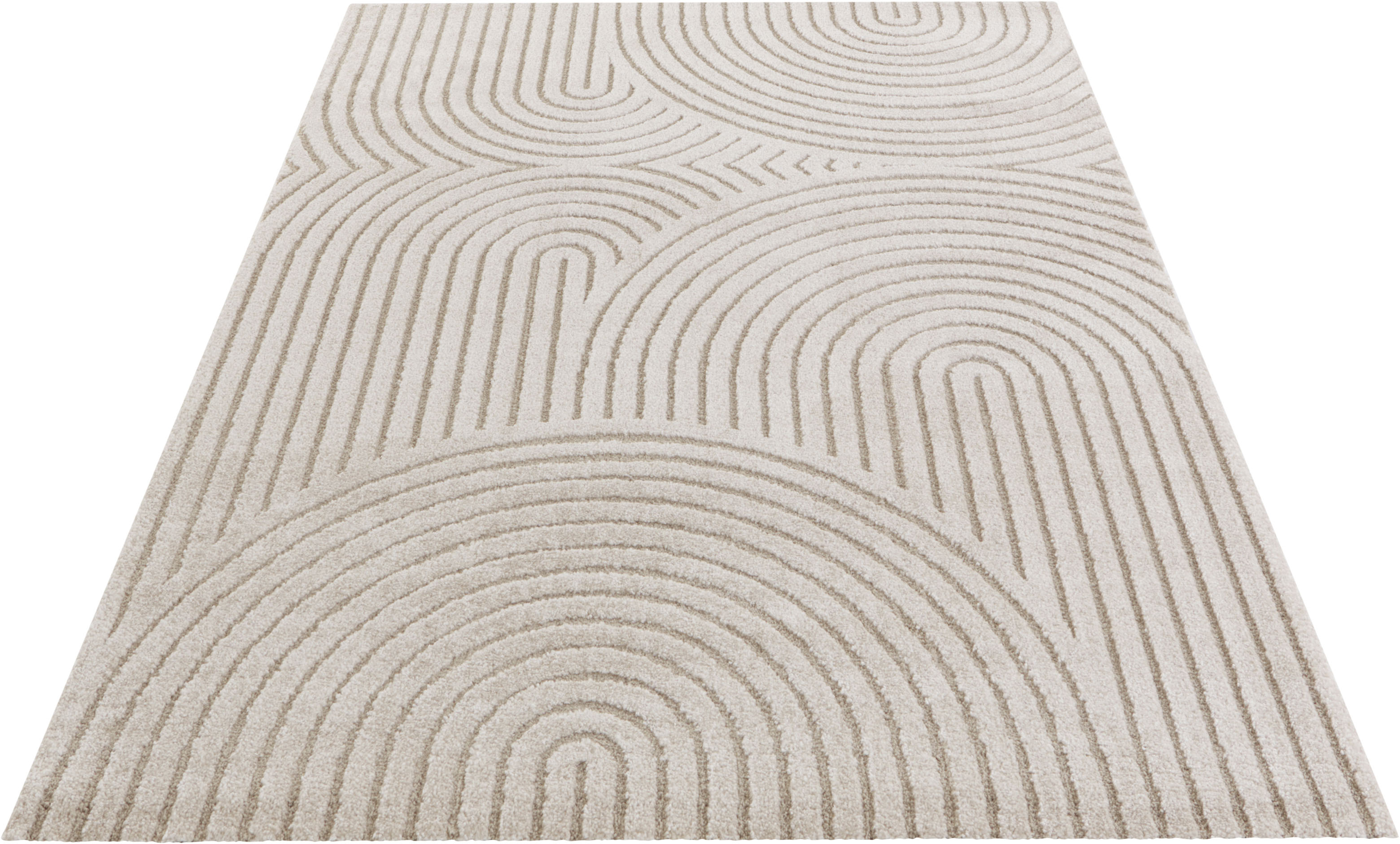 Designteppich »Panglao«, rechteckig, softer Kurzflor, Hoch-Tief-Effekt, robust &...