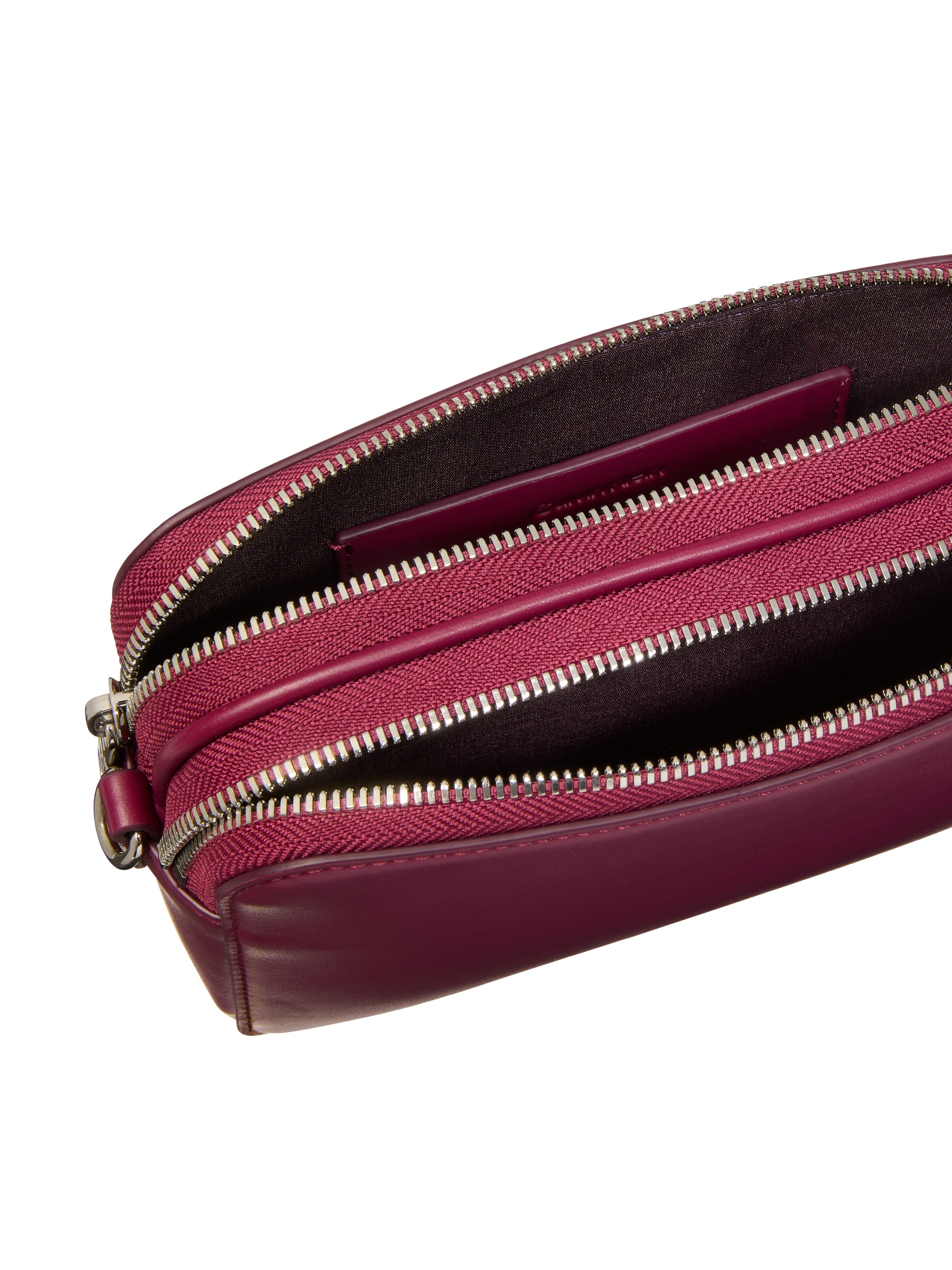 Calvin Klein Mini Bag »WEBBING DOUBLE STRAP CAMERA BAG« kleine Schultertasche, Umhängetasche, Abendtasche mit Henkel