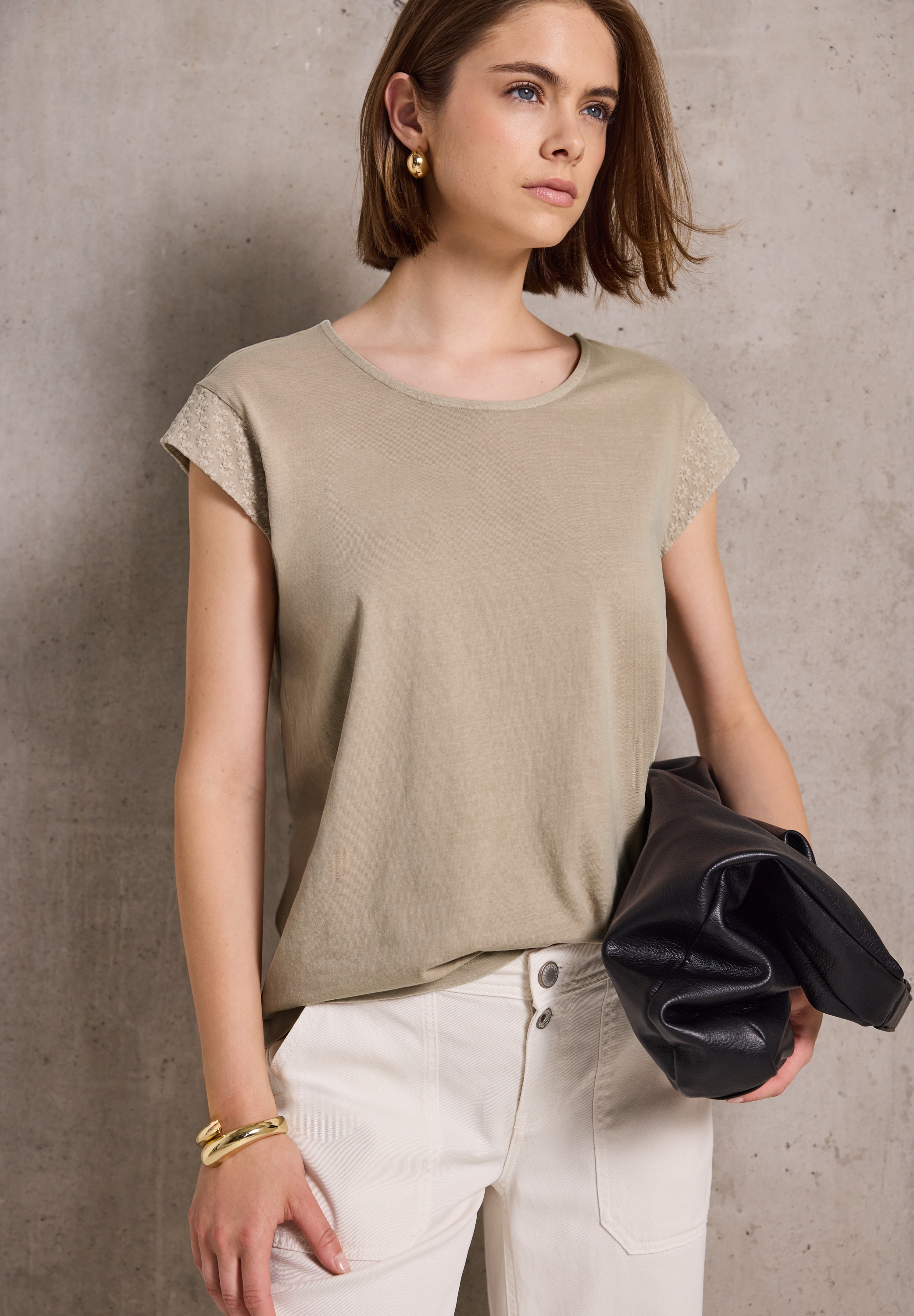 STREET ONE STUDIO T-Shirt aus reiner Baumwolle