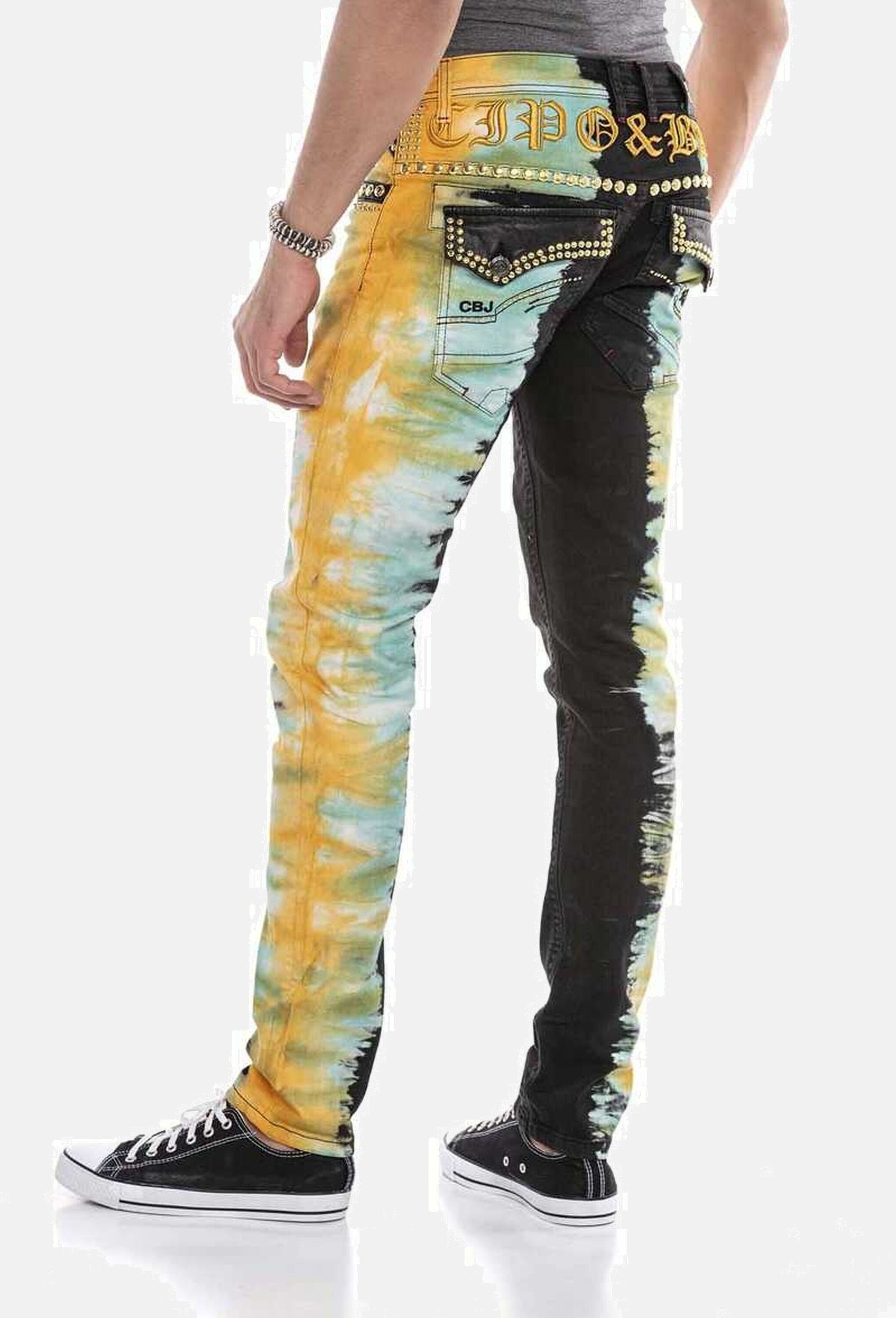 Cipo & Baxx 5-Pocket-Jeans »Cipo & Baxx Jeans« m extravaganten Look, CD664