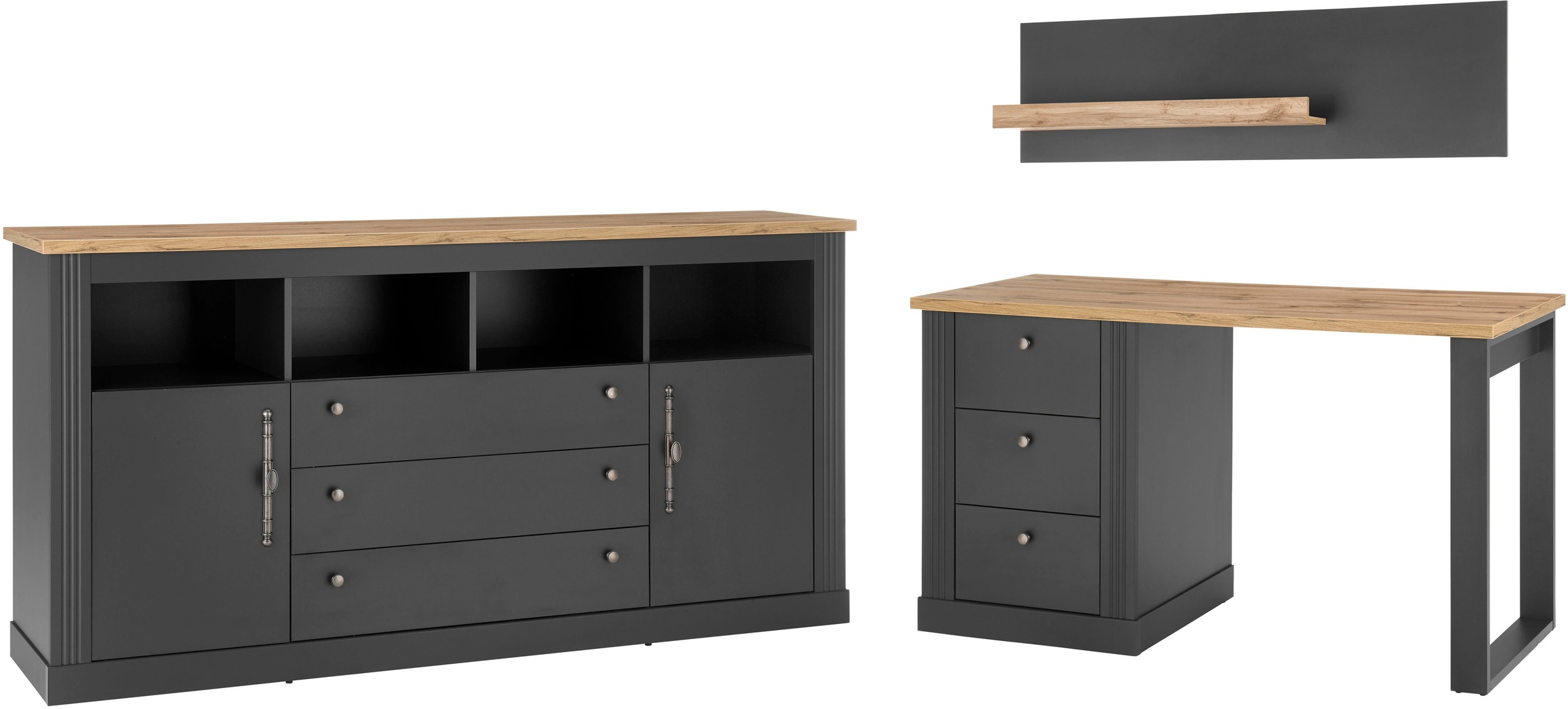 Home affaire Büromöbel-Set "Westminster" im romantischen Landhausstil, excl günstig online kaufen