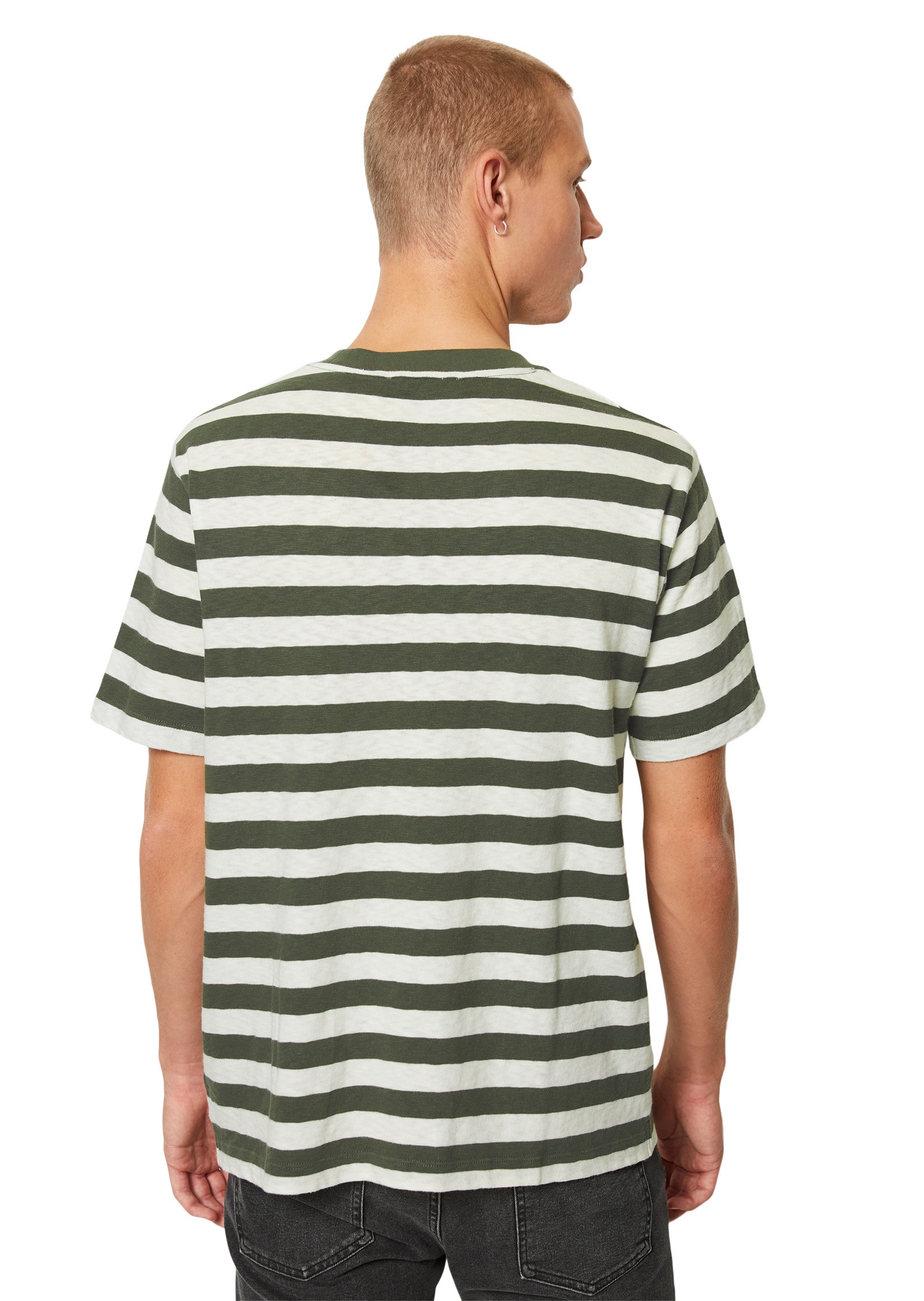 Marc O'Polo DENIM T-Shirt »aus gestreifter Bio-Baumwolle«