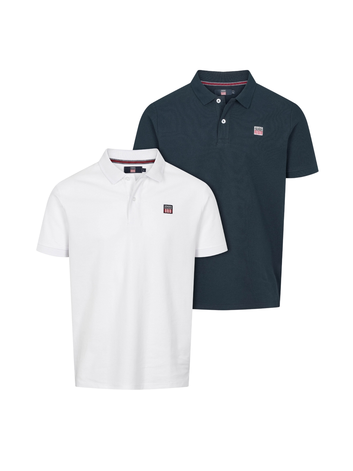 VINSON Kurzarmhemd "VINSON 2-pack Polo VMMike"