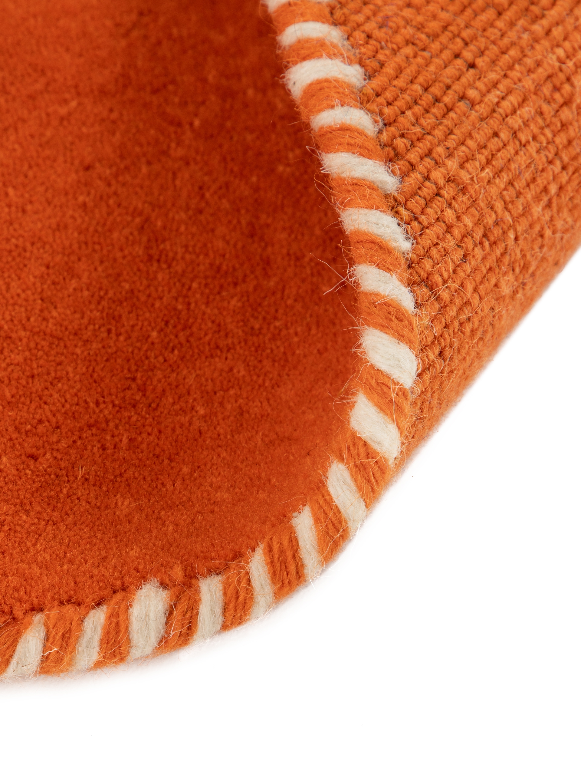 carpetfine Wollteppich »Gabbeh Lola Uni«, rund, 14 mm Höhe, mit natürlichem Pflanzenmaterial von Hand gewebt, auch als Läufer