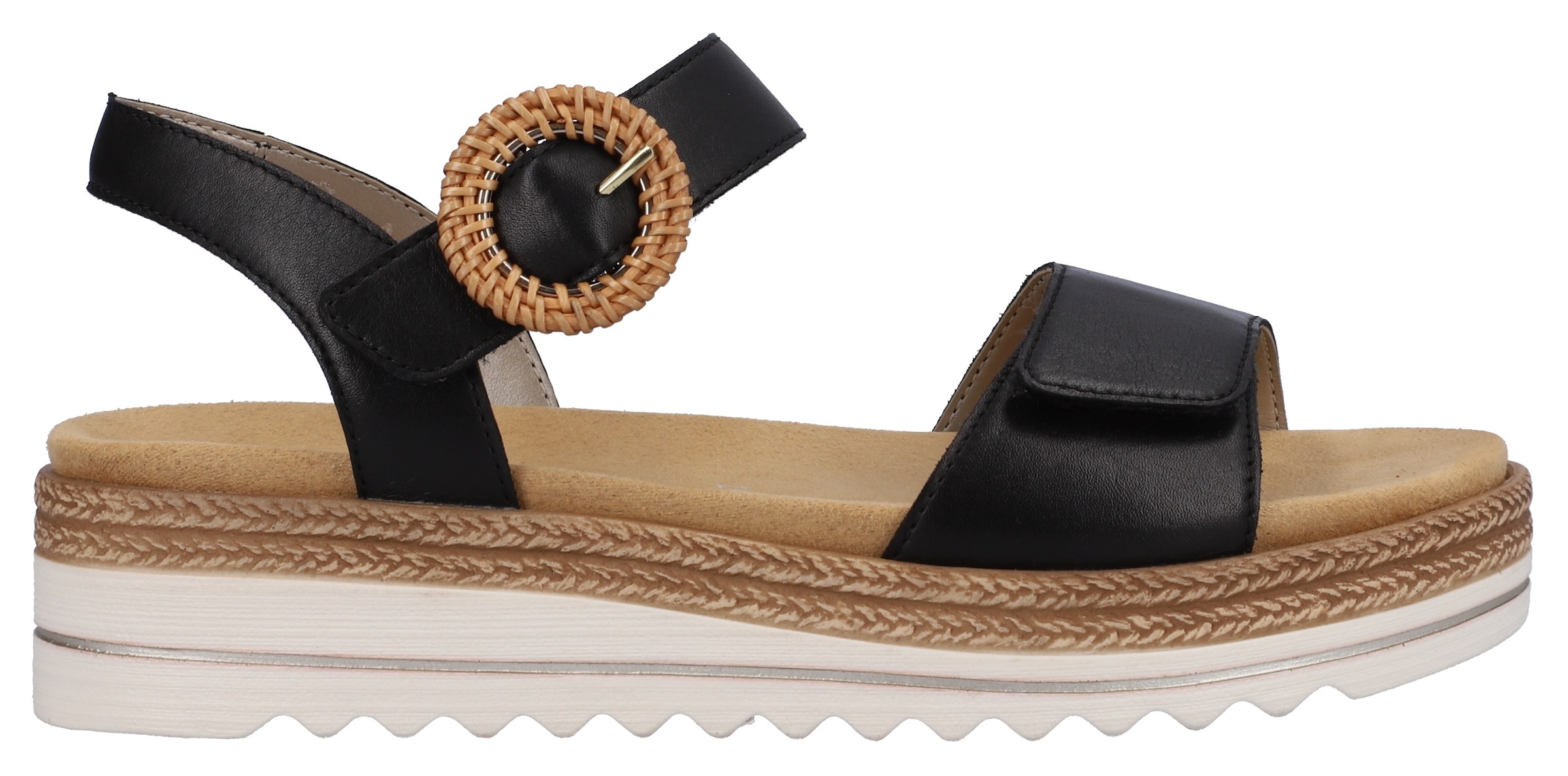 Remonte Keilsandalette, Sommerschuh, Riemchensandale mit praktischem Klettverschlüssen