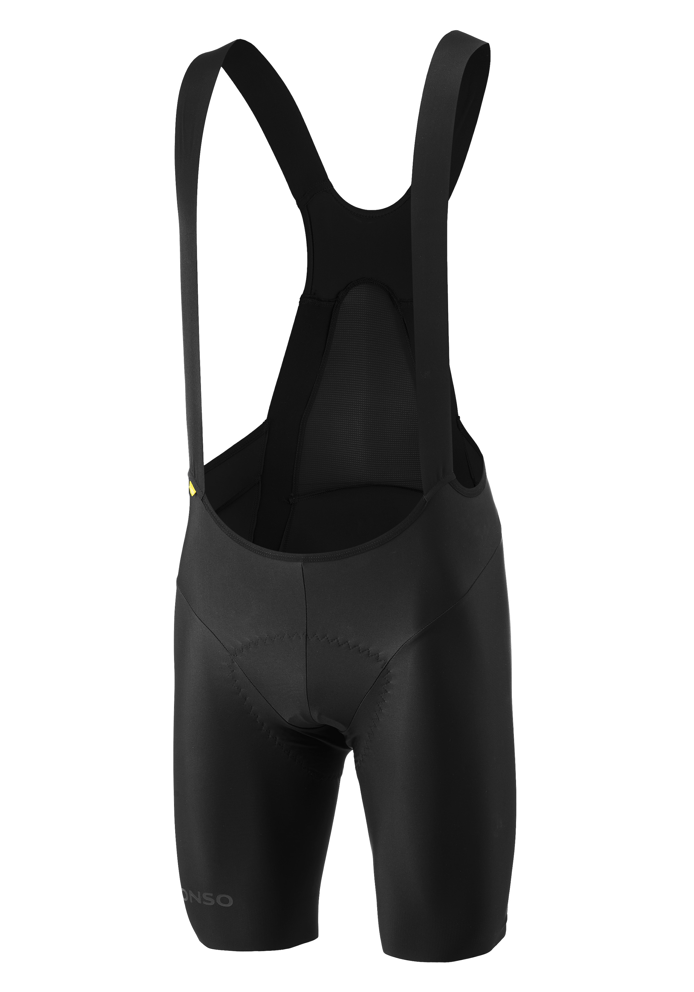 Gonso Fahrradhose »Ride Miles Bib Circle M«, Rutschsichere Beinabschlüsse mit Lasercut