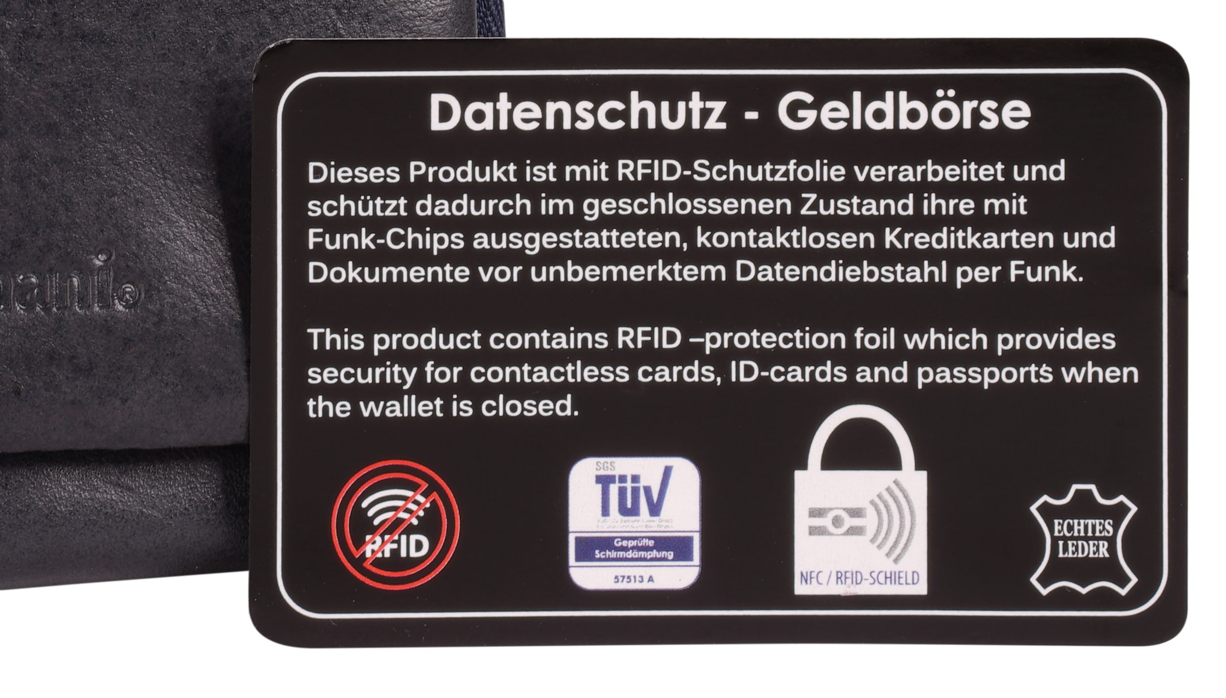 Bruno Banani Geldbörse echt Leder