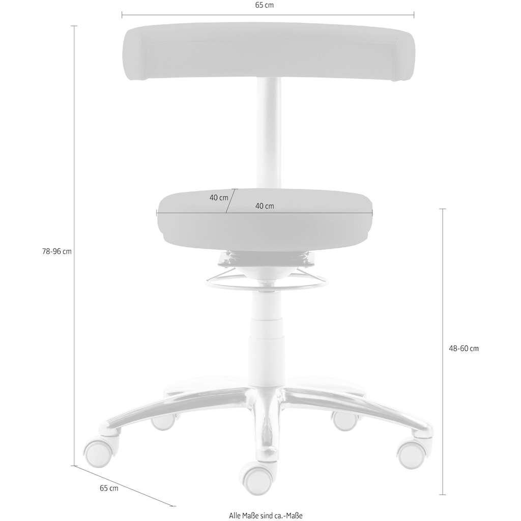 Mayer Sitzmöbel Drehhocker »1280«, (1 St.)