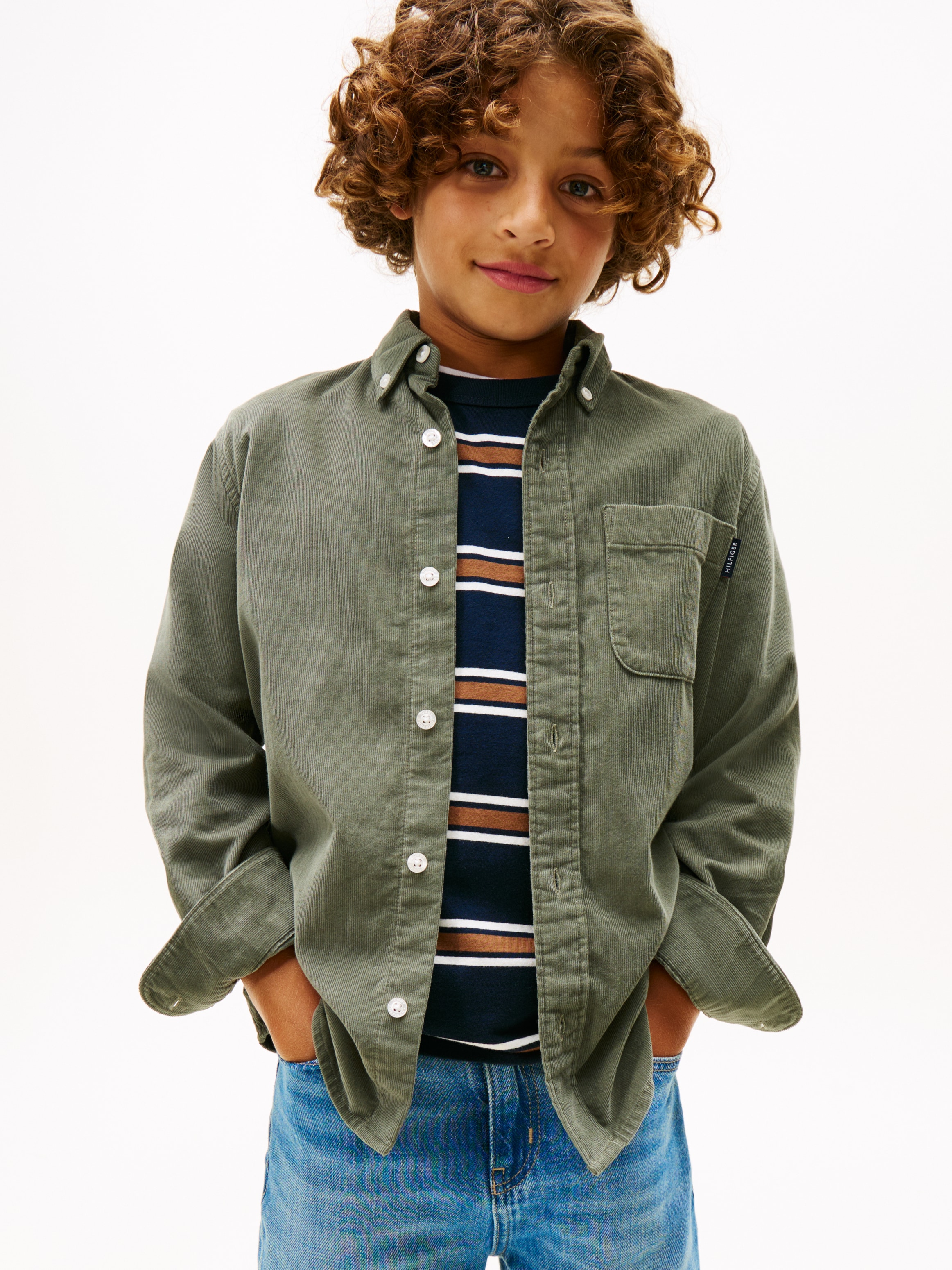 Tommy Hilfiger Langarmhemd "CORDUROY SHIRT" Kinder bis 16 Jahre