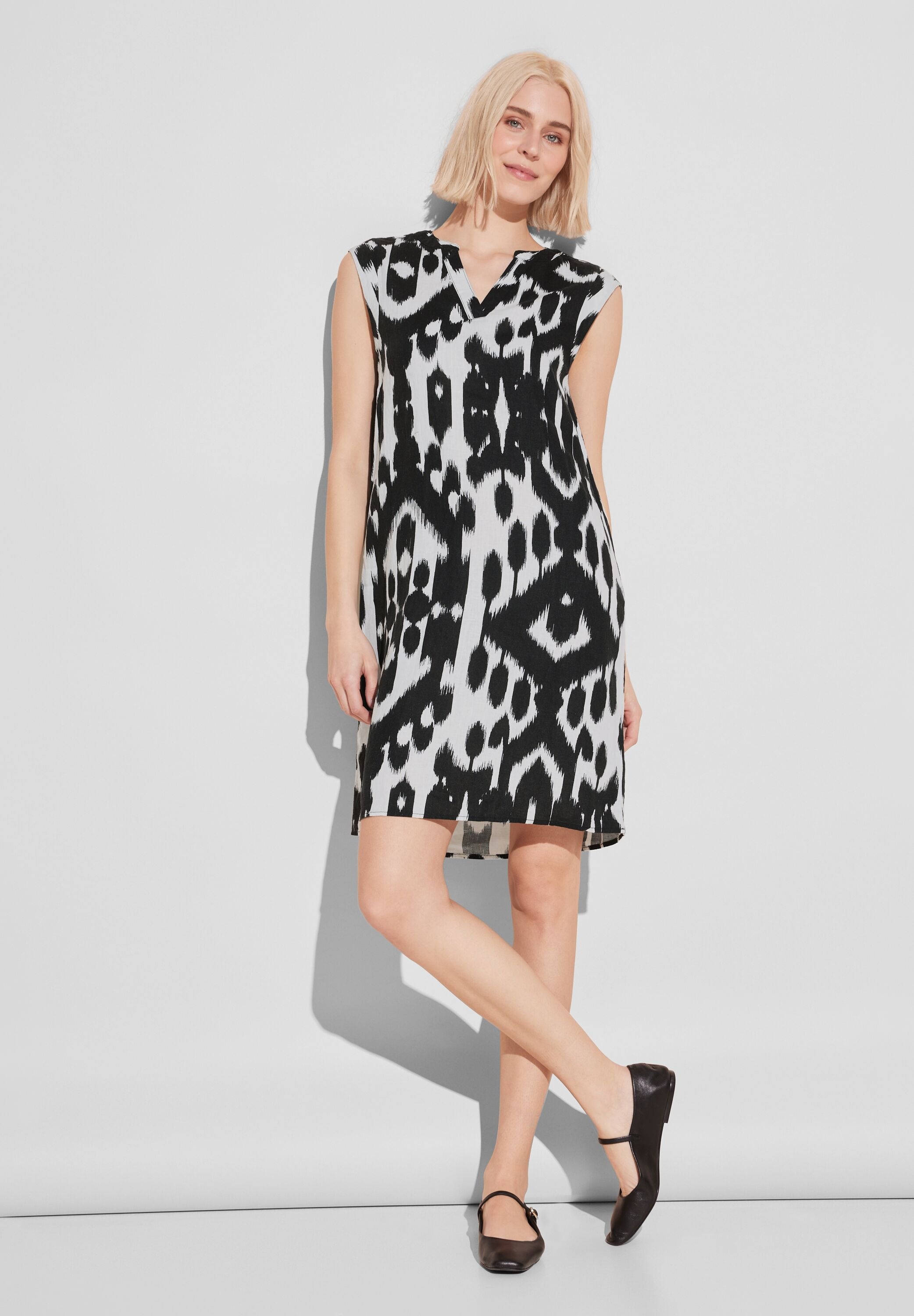 STREET ONE Sommerkleid Ohne Taschen aus Leinen günstig online kaufen