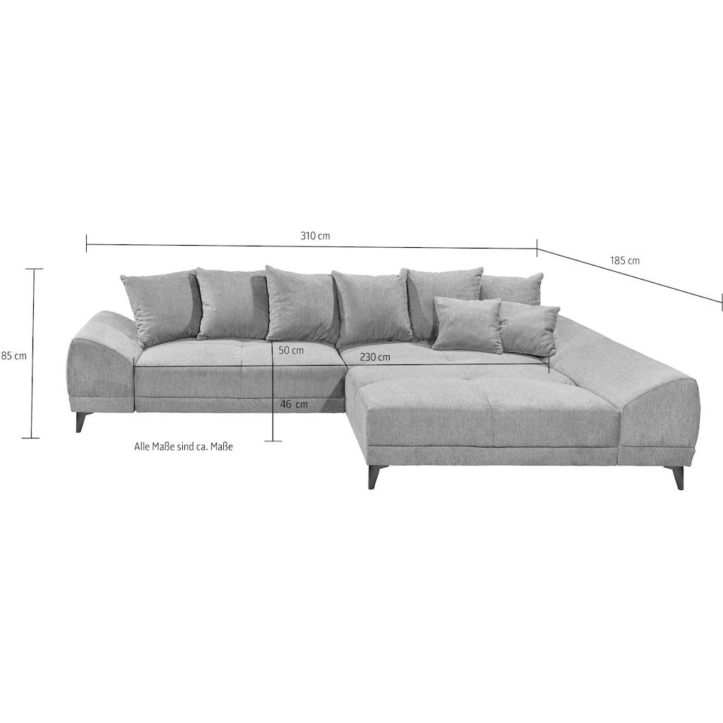 ED EXCITING DESIGN Ecksofa »Scott L-Form«