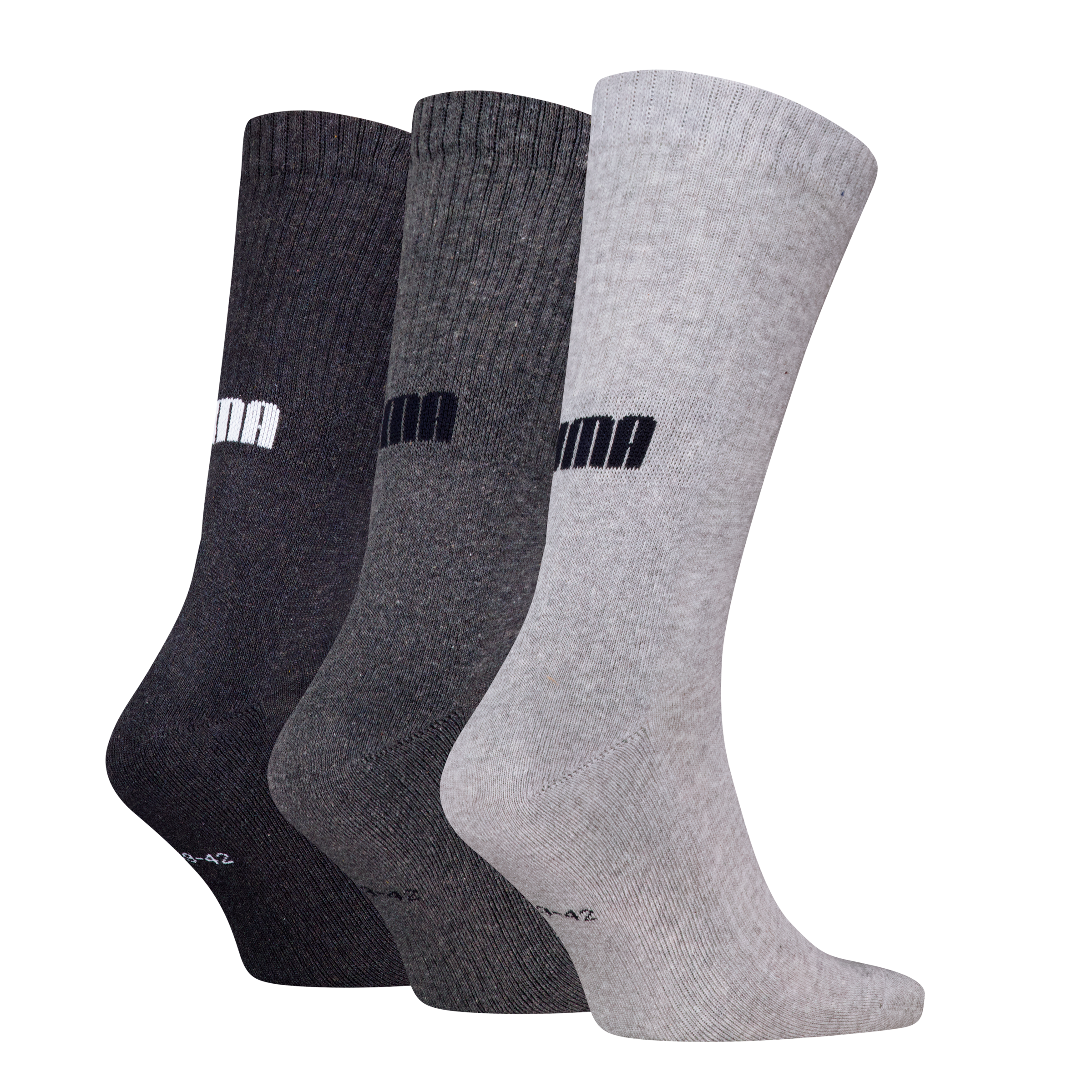 PUMA Socken »PUMA UNISEX CUSHIONED NEXT CREW 3P«, (3 Paar, 3 Paar), mit Zonenpolsterung für zusätzlichen Komfort
