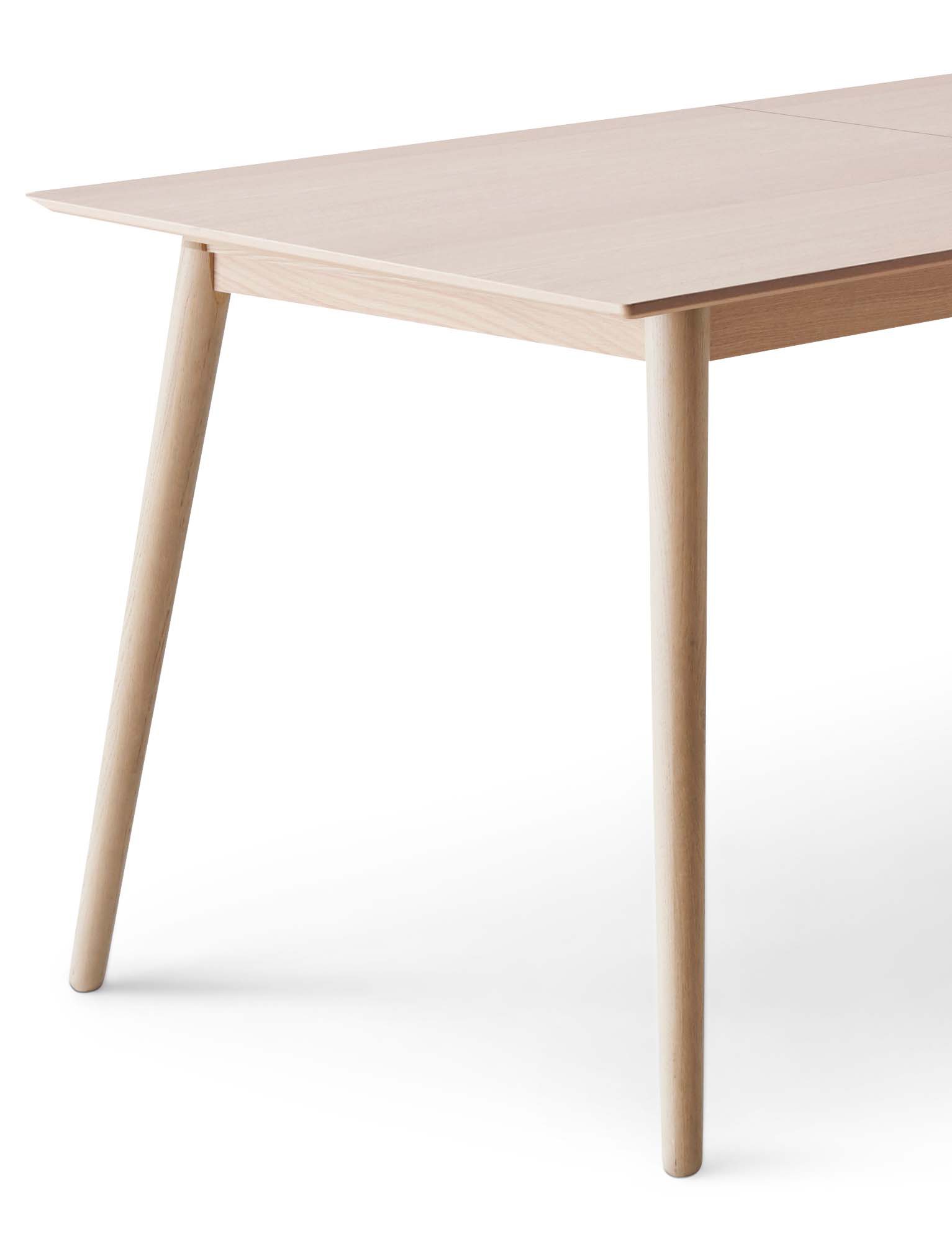Hammel Furniture Esstisch »Meza Designtisch mit Auszugsfunktion und 2 Einlegeplatten«, (1 St.), rechteckige Tischplatte MDF, Esche Massivholzgestell