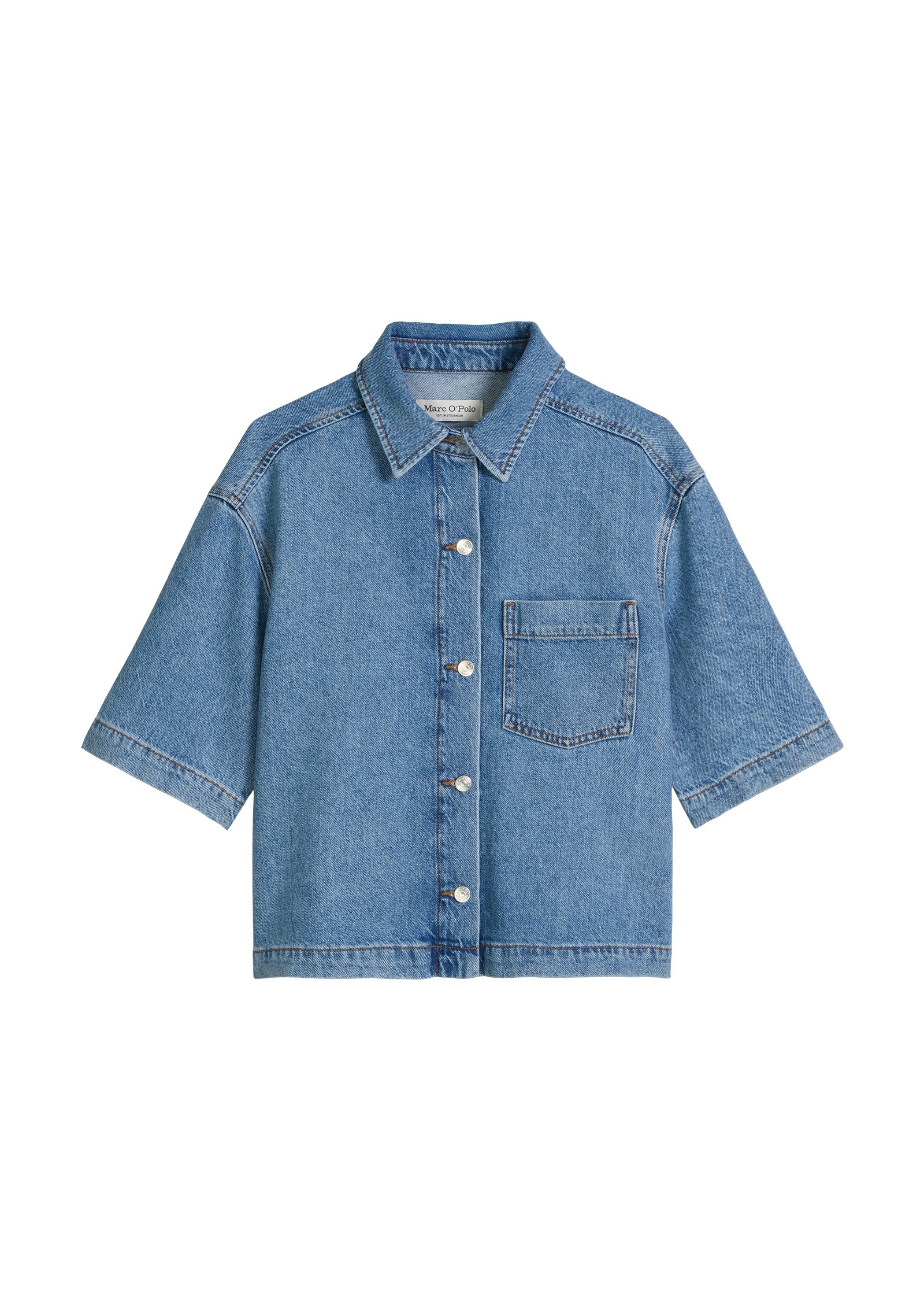 Marc O'Polo Jeansbluse »aus Lyocell-Leinen-Baumwolle-Mix«