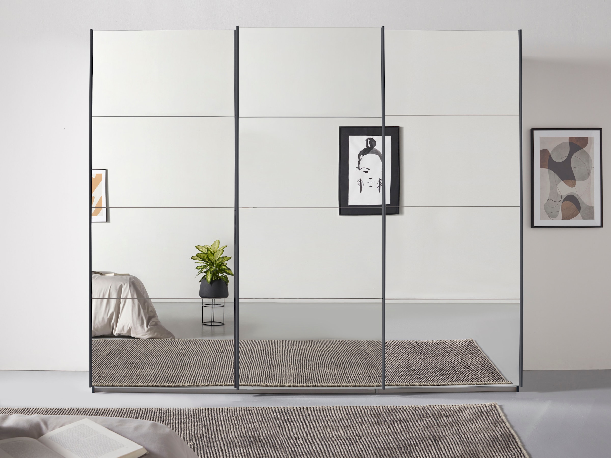 OTTO home "Mehrzweckschrank Aktenschrank Möbel Mietswohnung Schlafzimmer OTELI" 3 Ausstattungen BASIC/CLASSIC/PREMIUM (inkl. SOFT-CLOSE-FUNKTION), Breiten 203/271/315/360 cm Höhen 210/229 cm MADE IN GERMANY