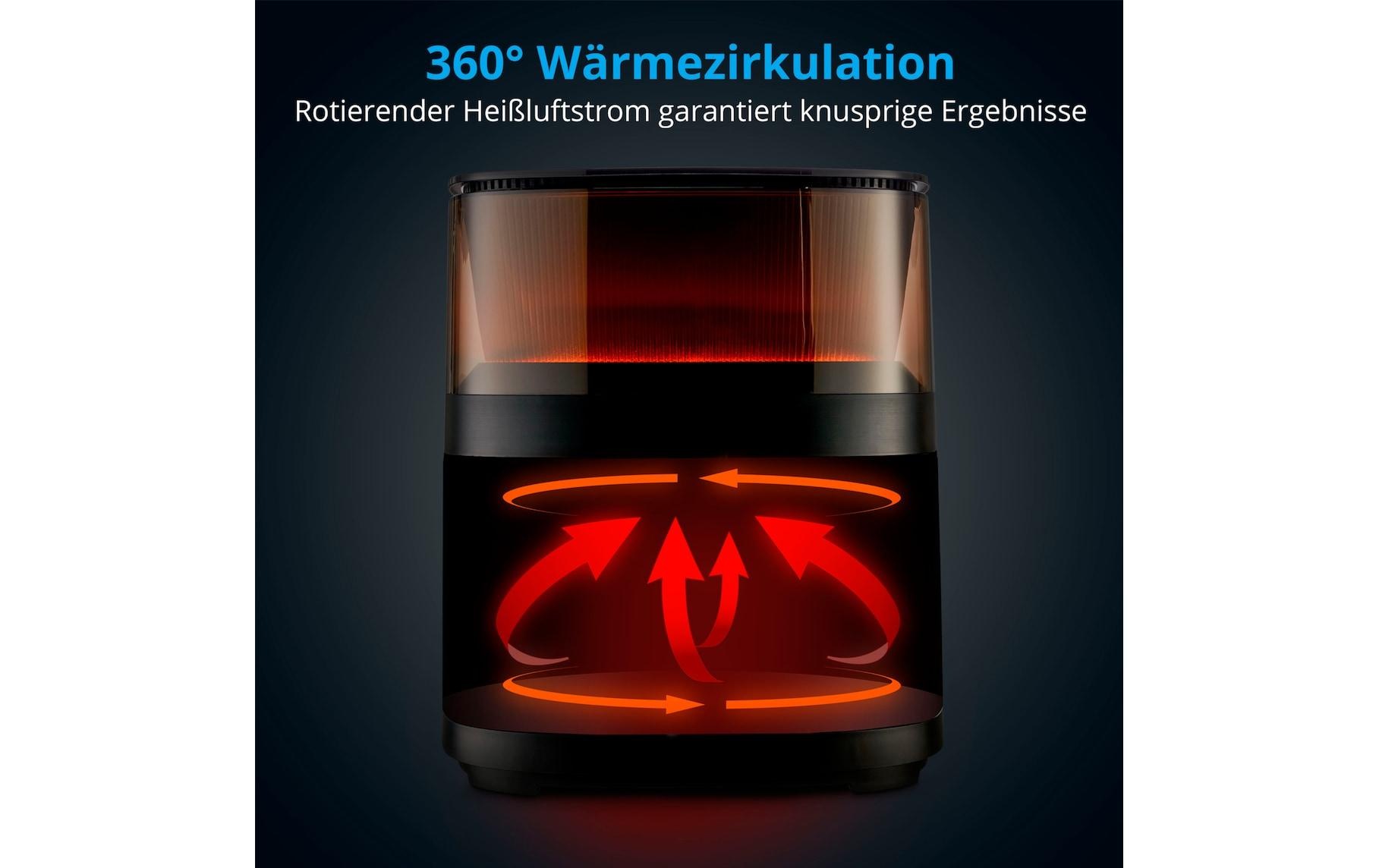 Medion® Heißluftfritteuse »MD 11780 5 l, Schwarz« 1500 W