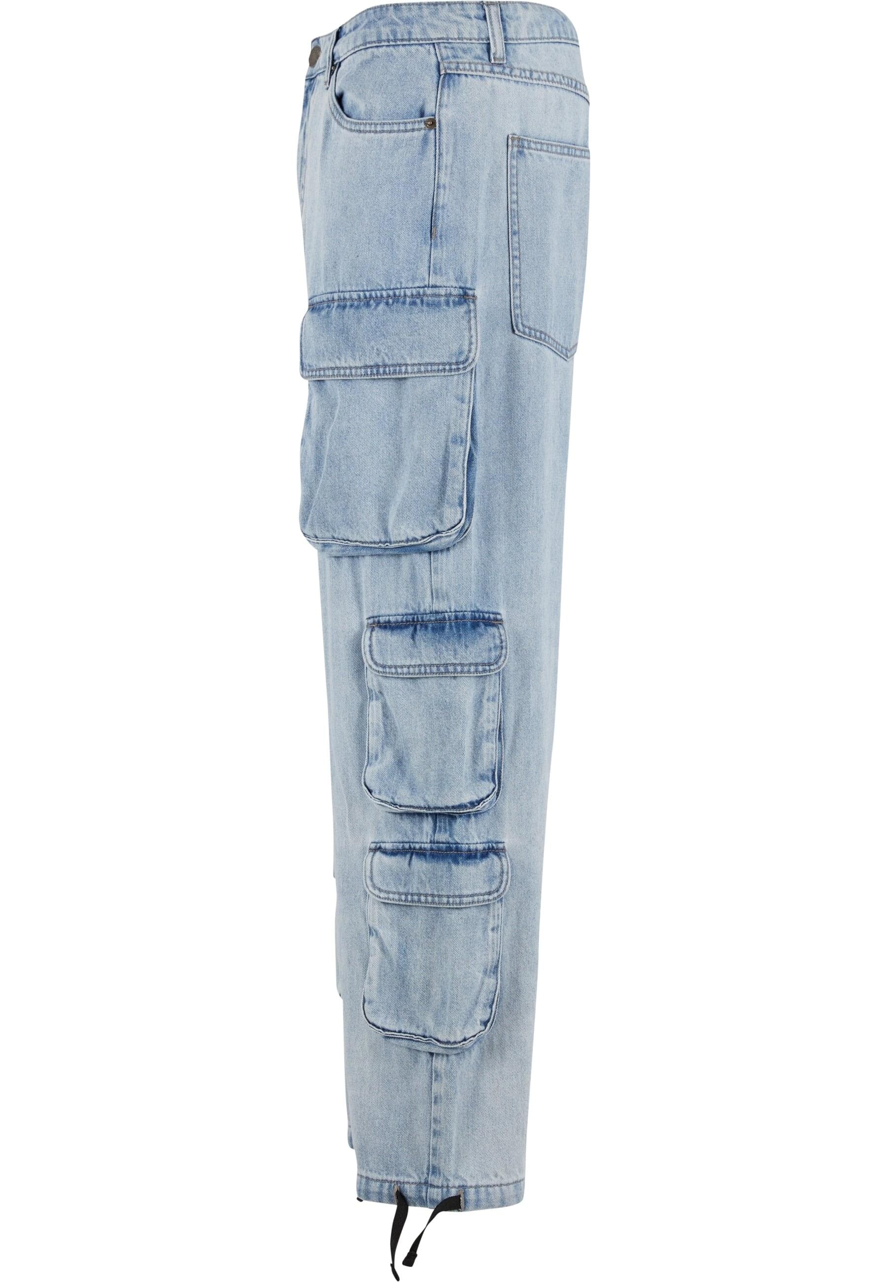 URBAN CLASSICS Cargohose »Urban Classics Multi Pocket Denim Cargo«, (1 tlg.)