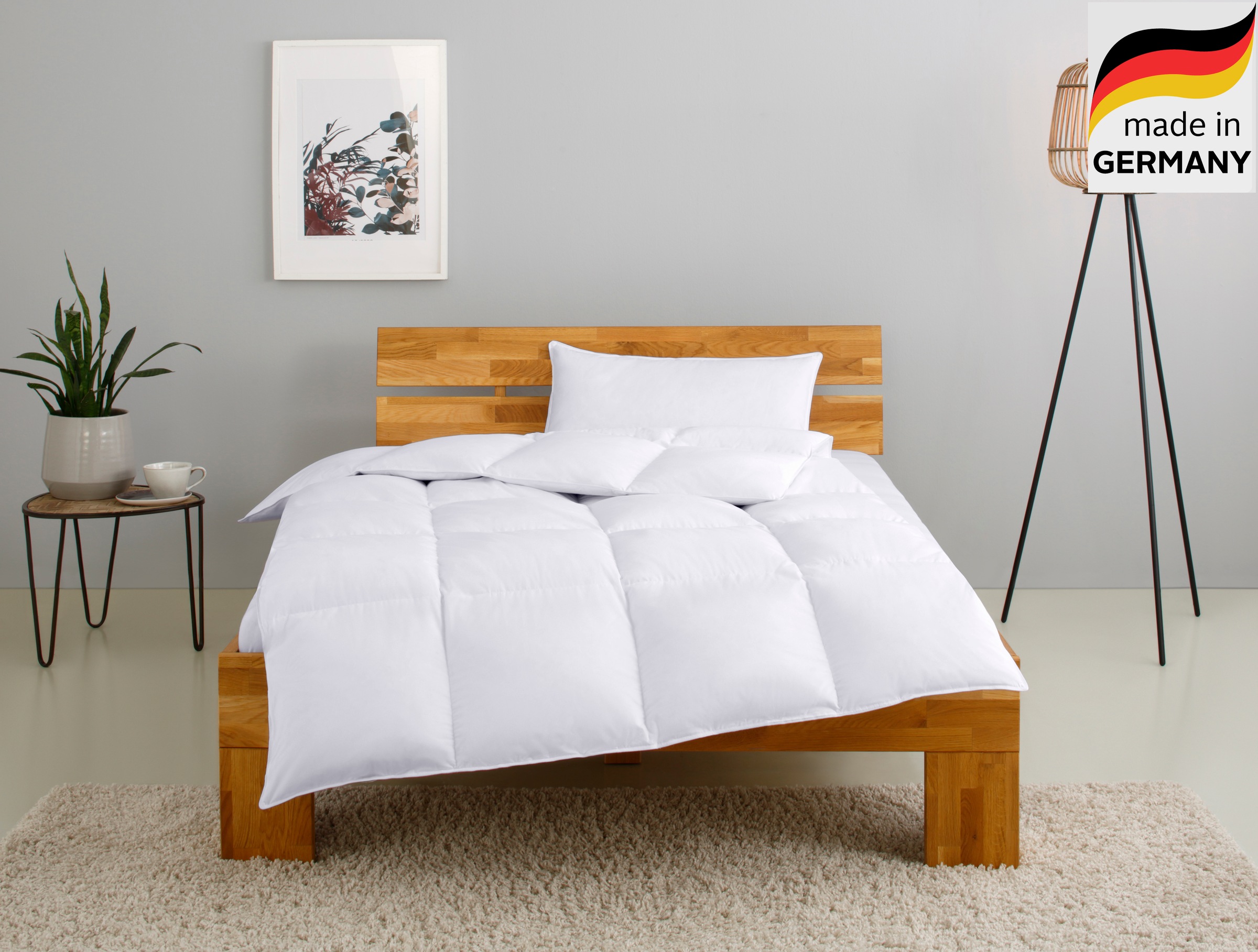 OTTO home "RINA, Bettdecke in 135x200 & 155x220 cm, 2-tlg." Set mit Kissen 40x80 cm, 80x80 cm für Herbst, Winter, Made in Germany