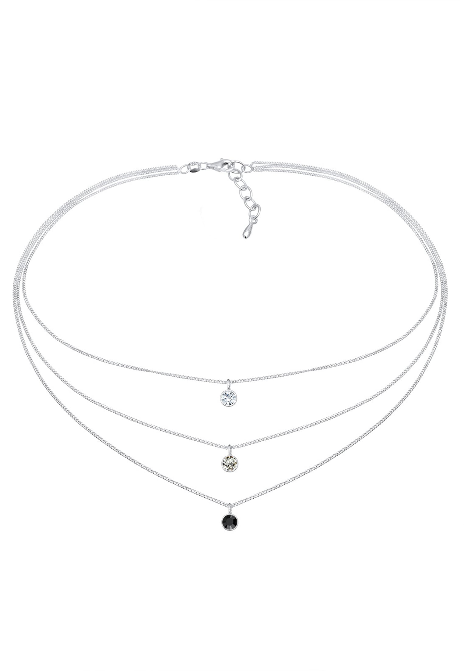 Elli Collier »Choker 3-reihig Silber« Kristalle bestellen | BAUR