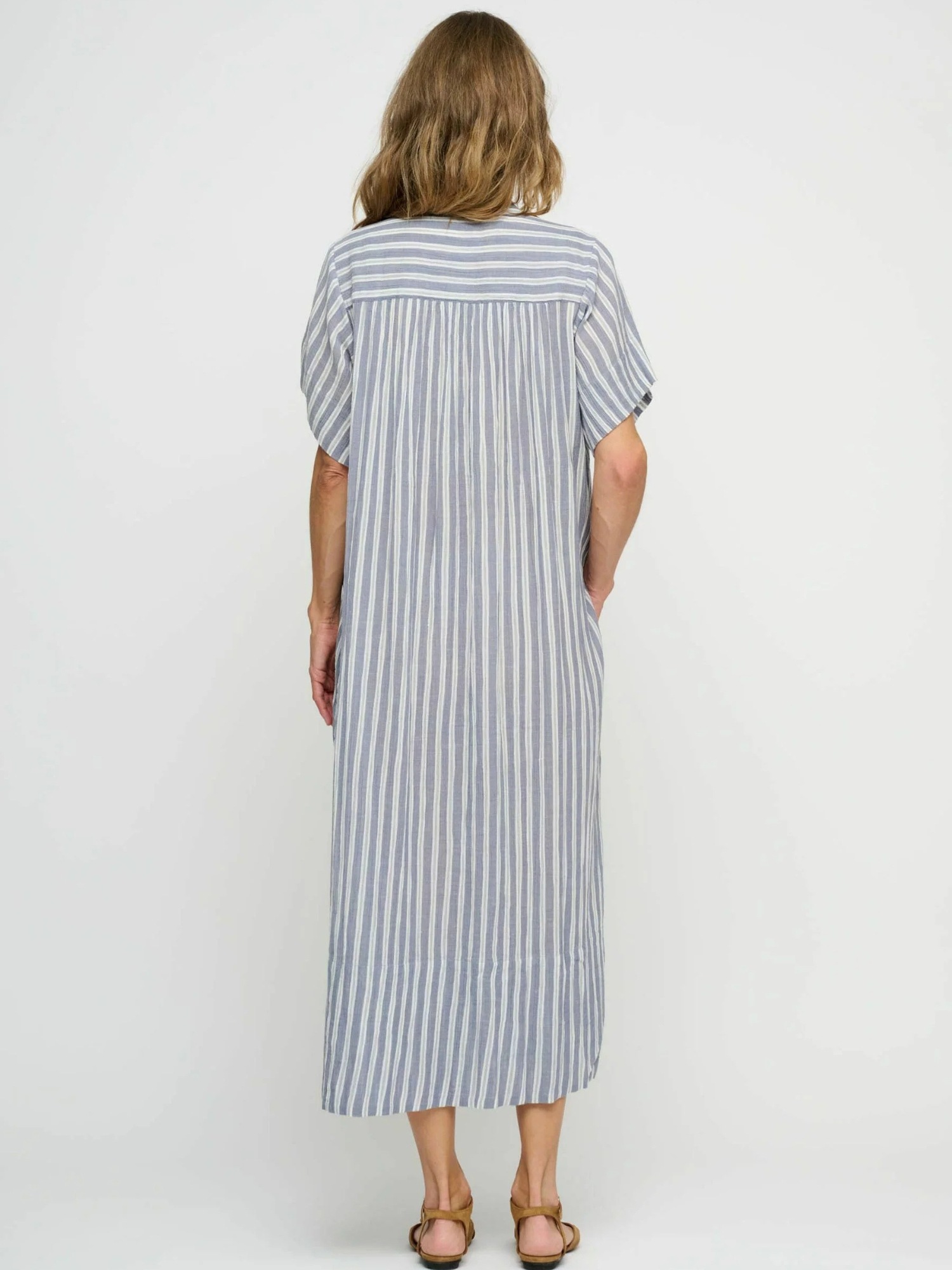 Moshi Moshi Mind June Dress Sea Blue/Ecru M 3