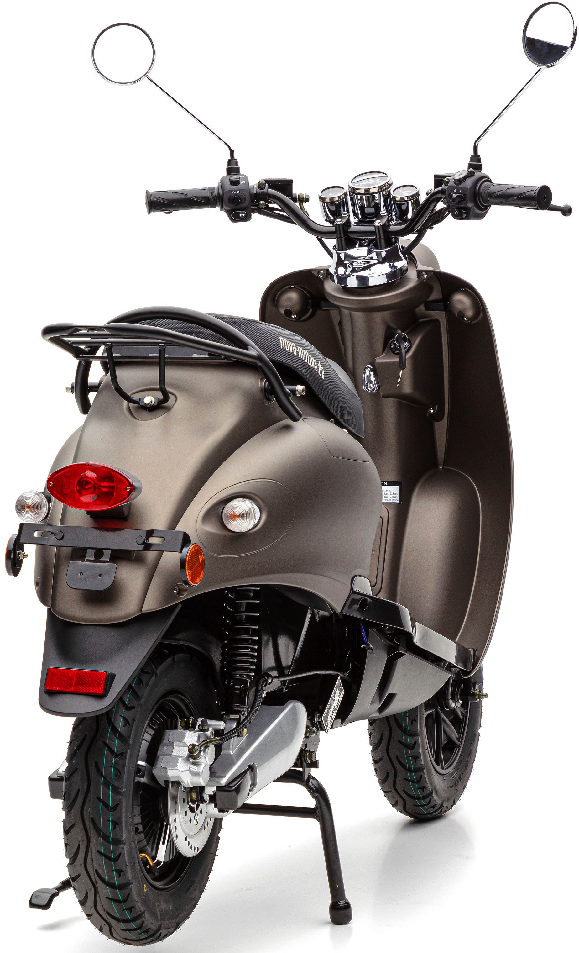 BAUR »eRetro E-Motorroller hinten Nova Rechnung härteverstellbare Li«, Star auf Dual-Stoßdämpfer | Motors