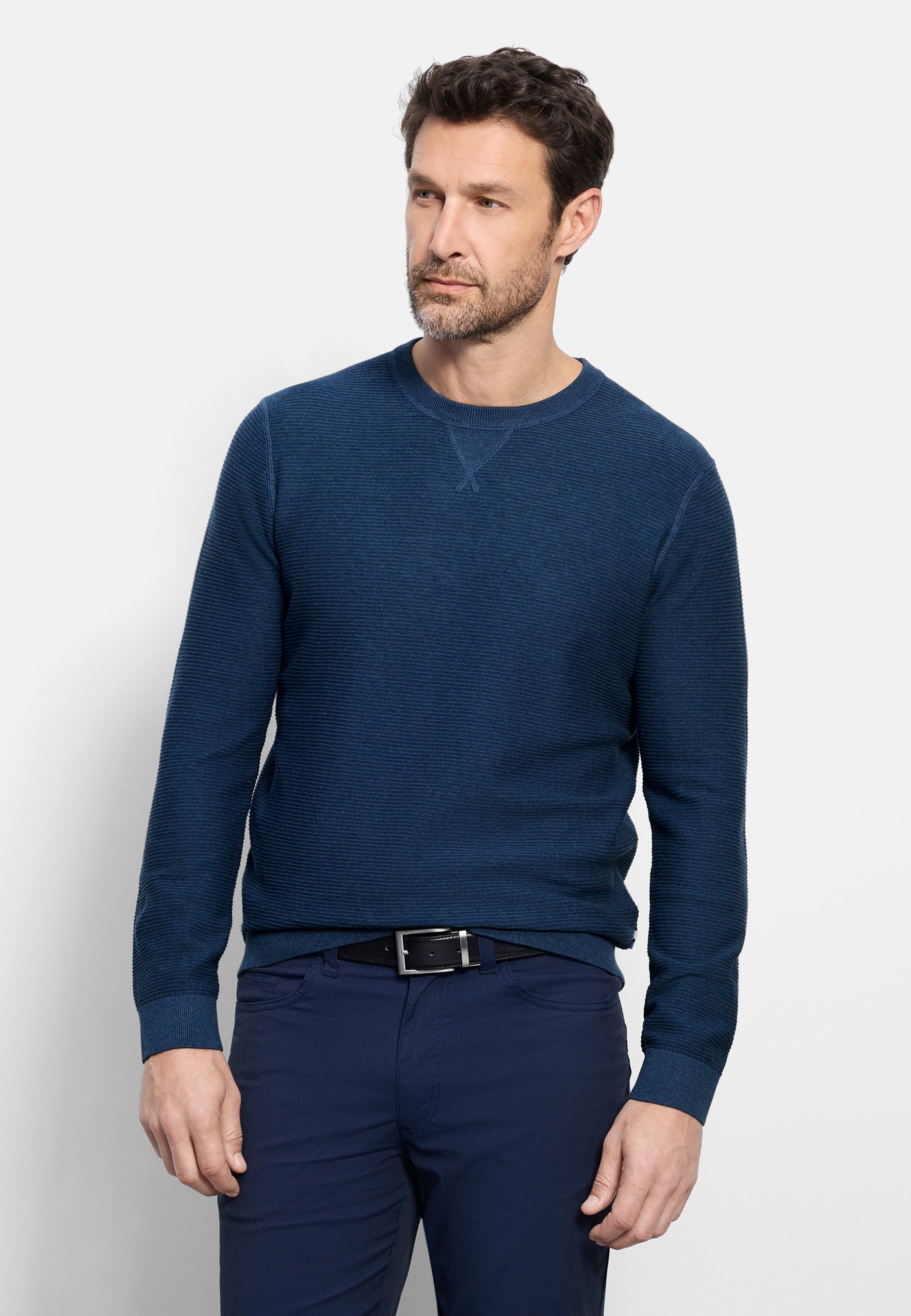 OLYMP Strickpullover "OLYMP Casual Strick, Pullover"