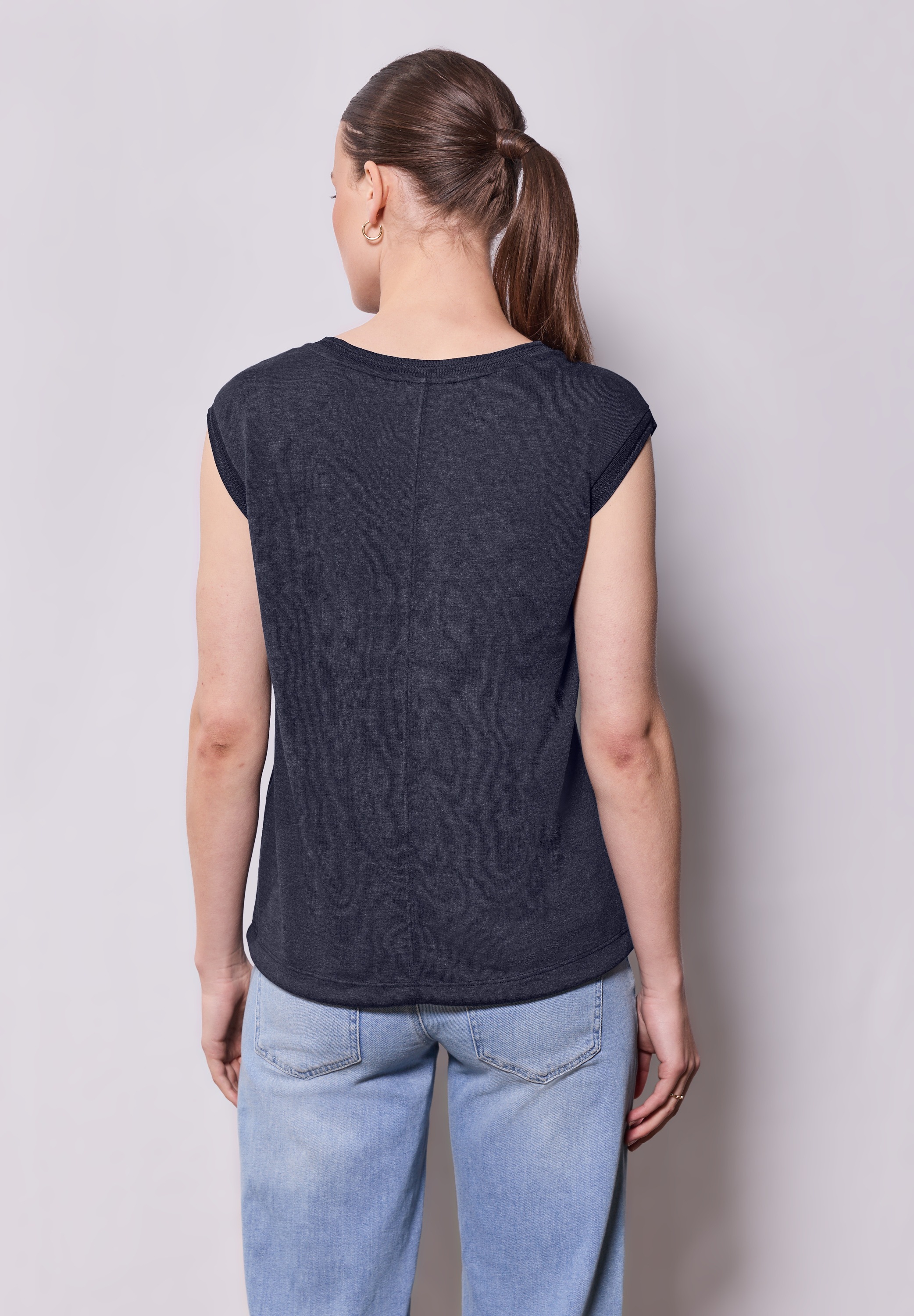 STREET ONE STUDIO T-Shirt, mit Elastiksaum und Tunnelzug günstig online kaufen
