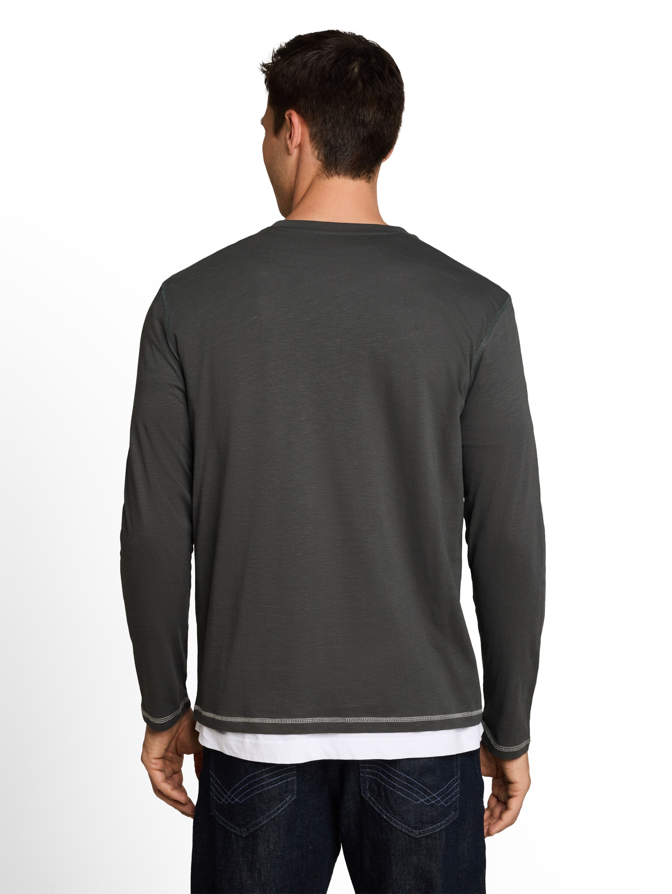 TOM TAILOR Langarmshirt mit Knopfleiste