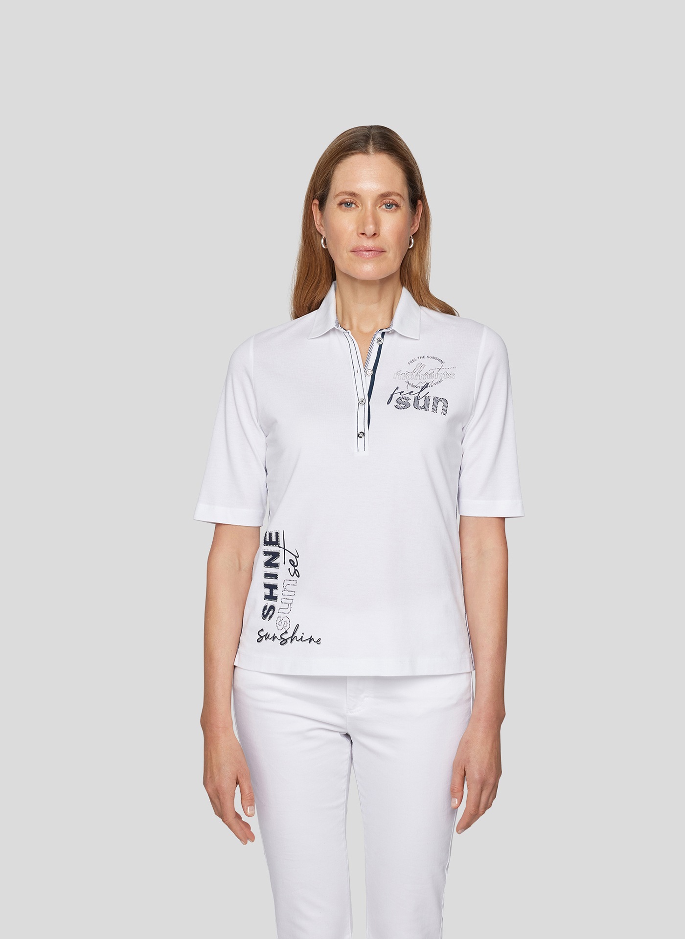 Rabe Print-Shirt »RABE Polo-Shirt mit Wording«