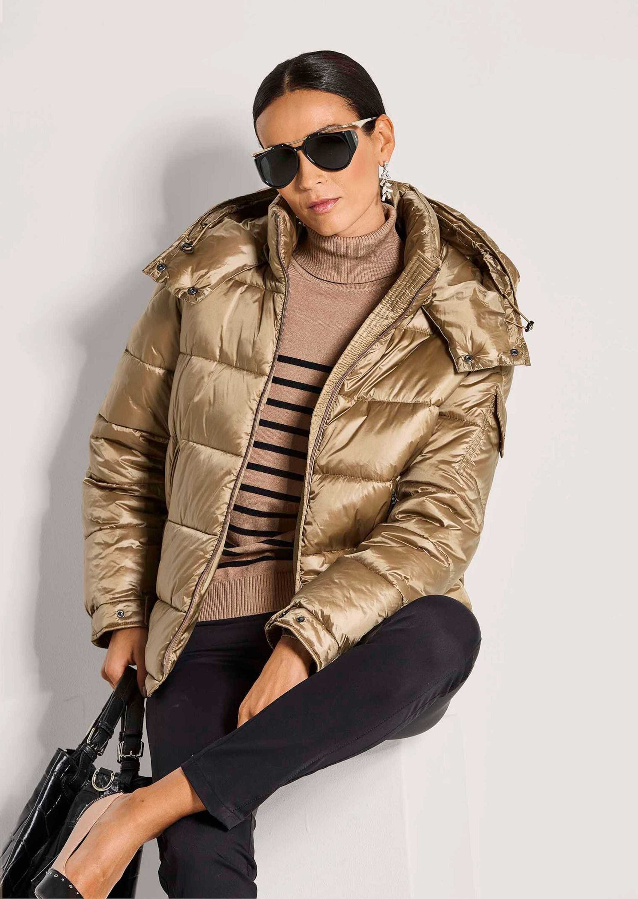 MADELEINE Kurzjacke »Winterjacke Elegante Steppjacke mit Glanzeffekt«