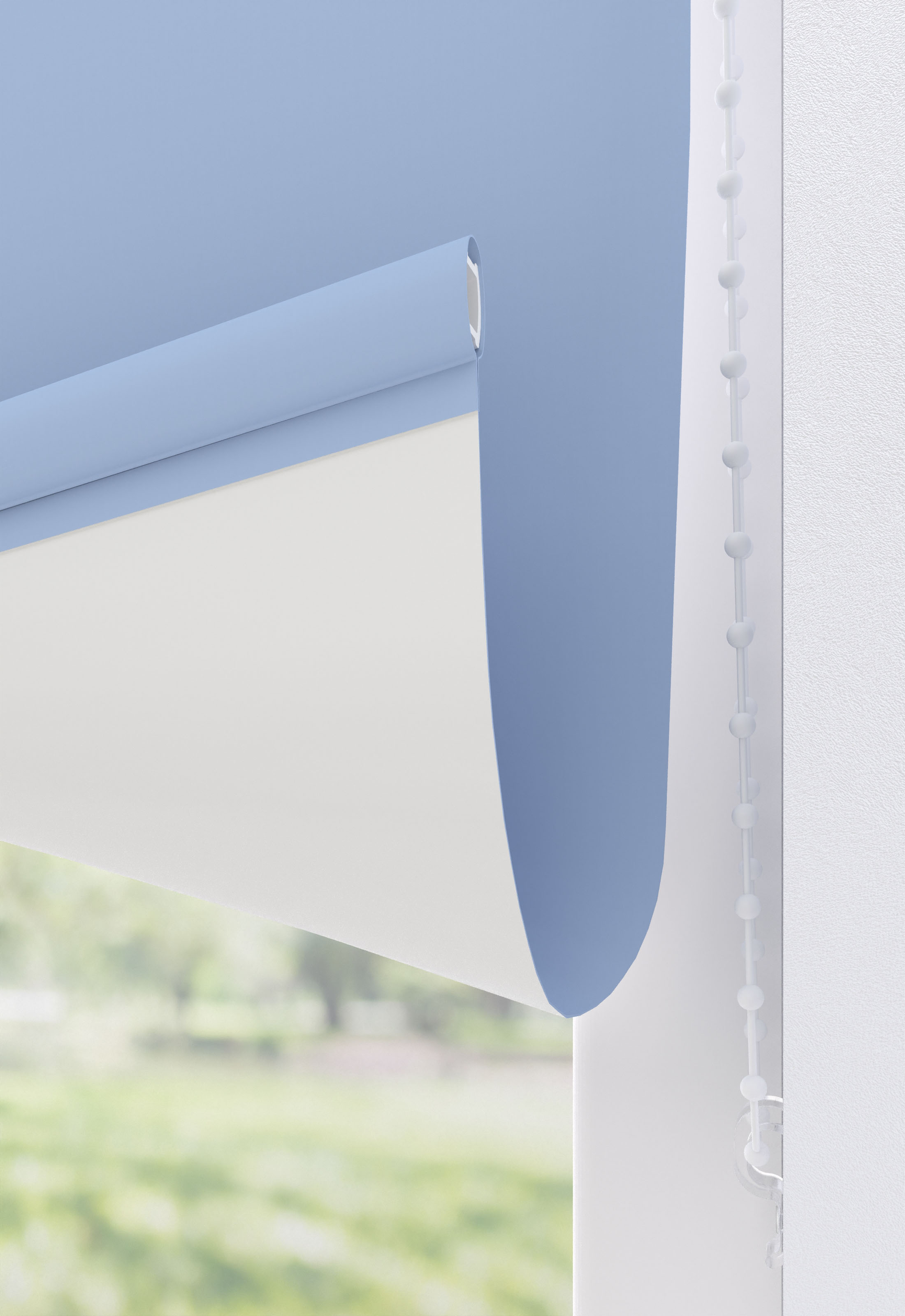 Thumbnail - my home Rollo "Ina" abdunkelnd Hitzeschutz Wärmedämmung energiesparend mit Bohren/ohne Bohren freihängend weiße Rückse...