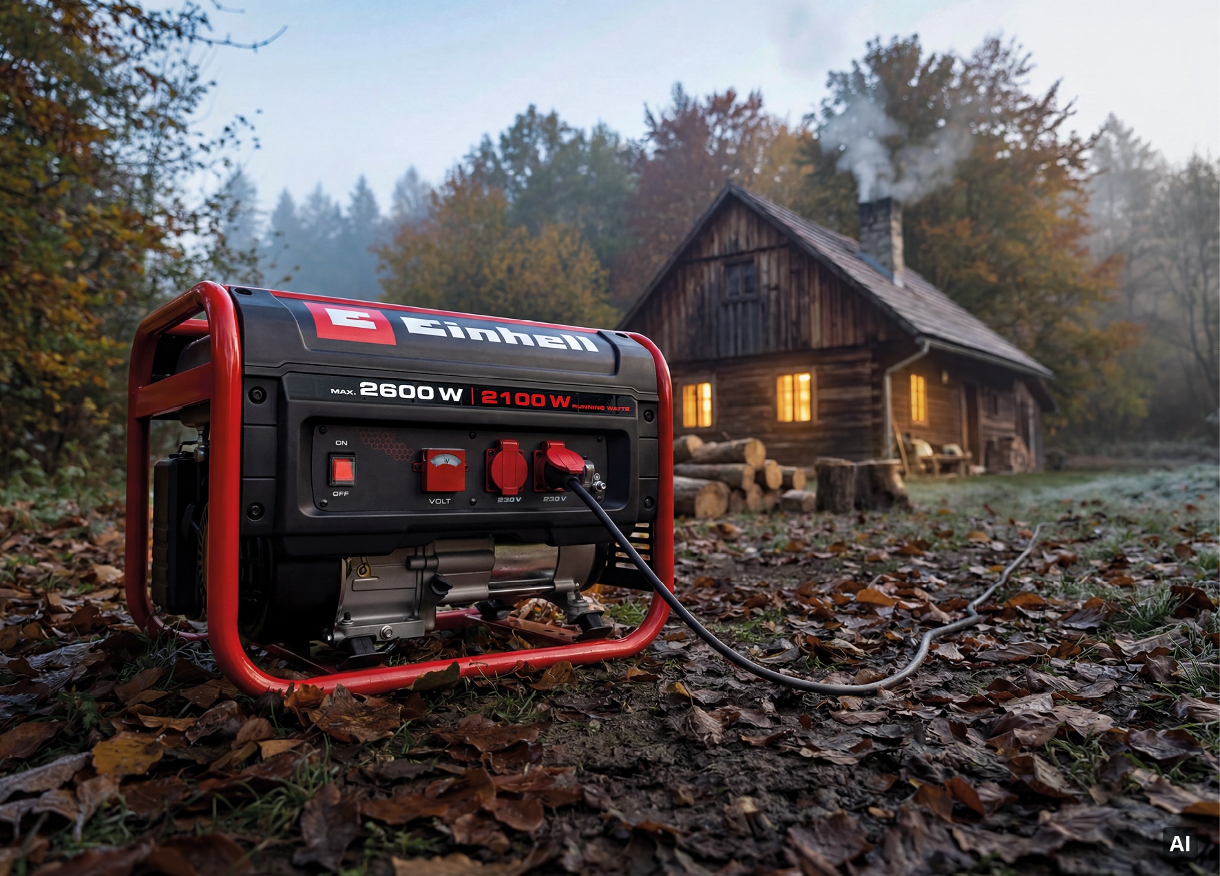 Einhell Stromerzeuger »TC-PG 2600« 2600 W max, 2100 W Dauer, 15-L-Tank, 4-Takt, 2x 230 V, 12,5 h (2/3)