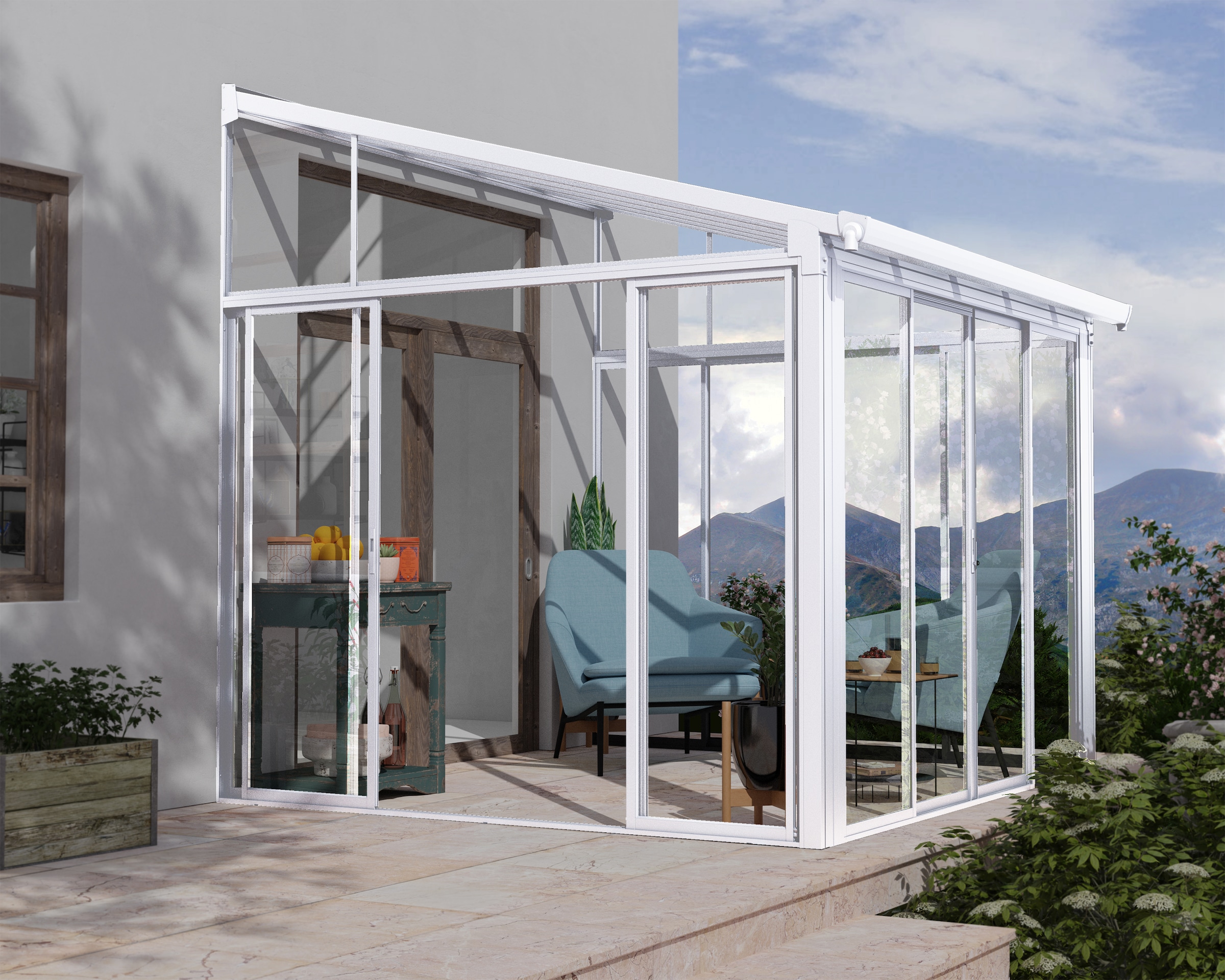 Palram - Canopia Wintergarten »San Remo Alu Wintergarten«, Polycarbonatverglasung