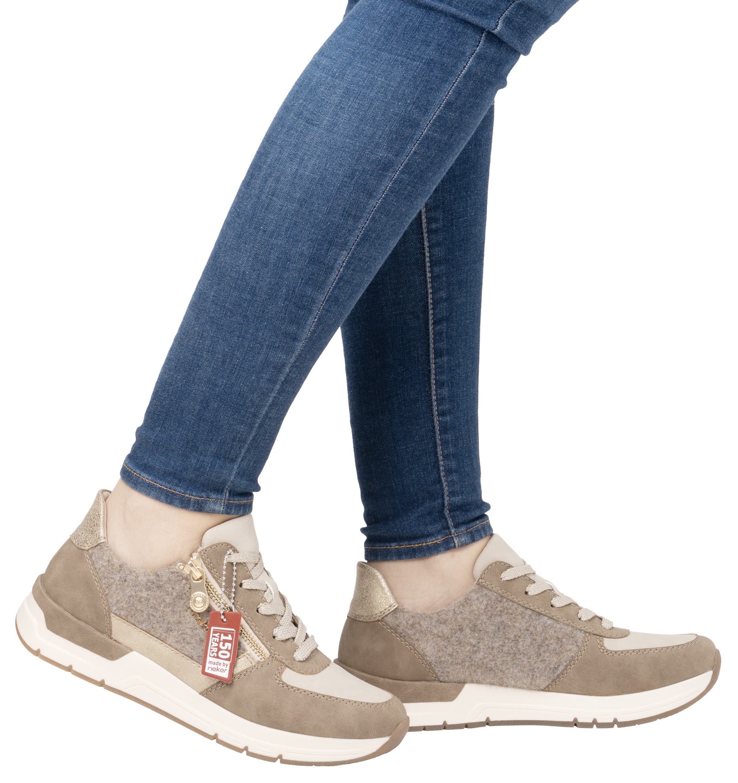 Rieker Sneaker, Freizeitschuh, Schnürschuh, Halbschuh mit modischen Akzente günstig online kaufen