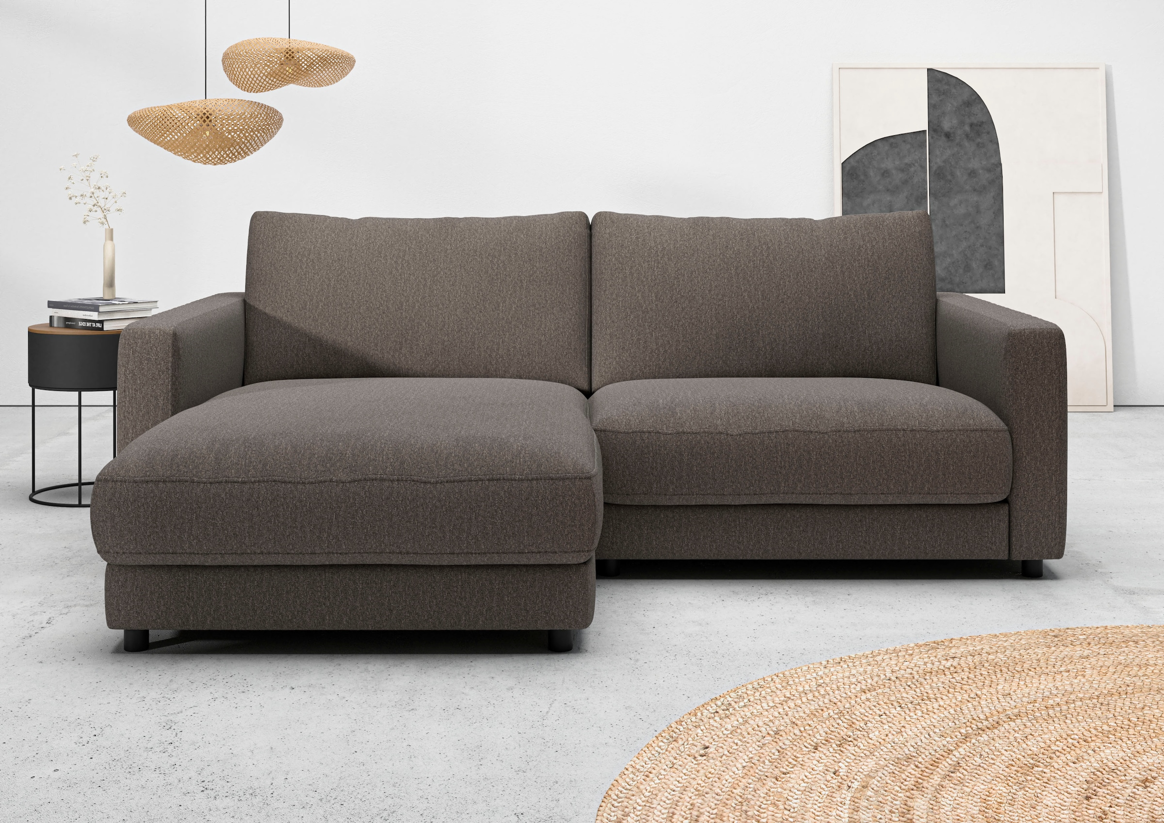 Home affaire Ecksofa "Ecksofa Jiro, L-Form, große Sitztiefe, Breite 226 cm" günstig online kaufen