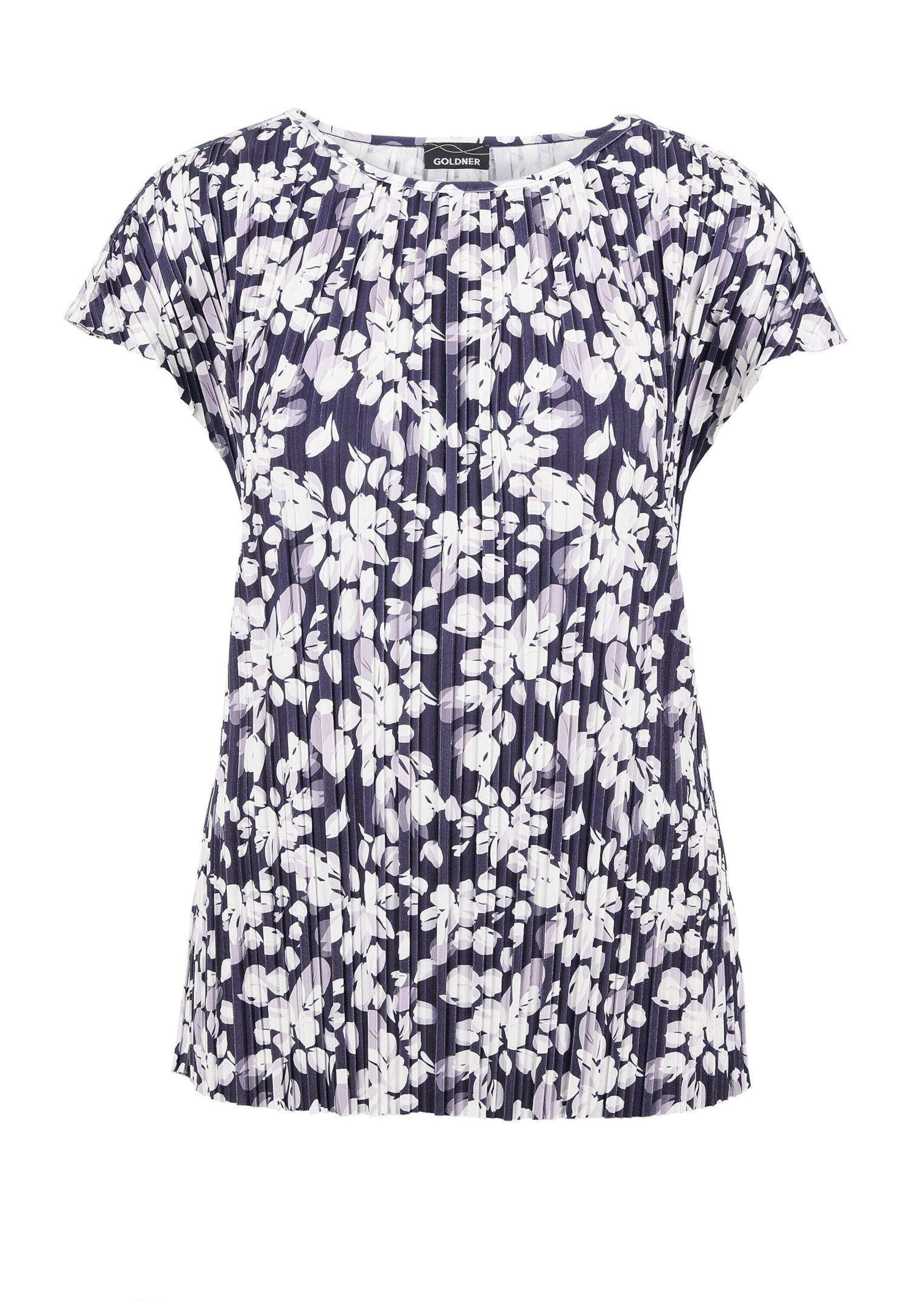 GOLDNER Kurzarmshirt "Blaues Shirt ohne Arm aus Slinky" günstig online kaufen