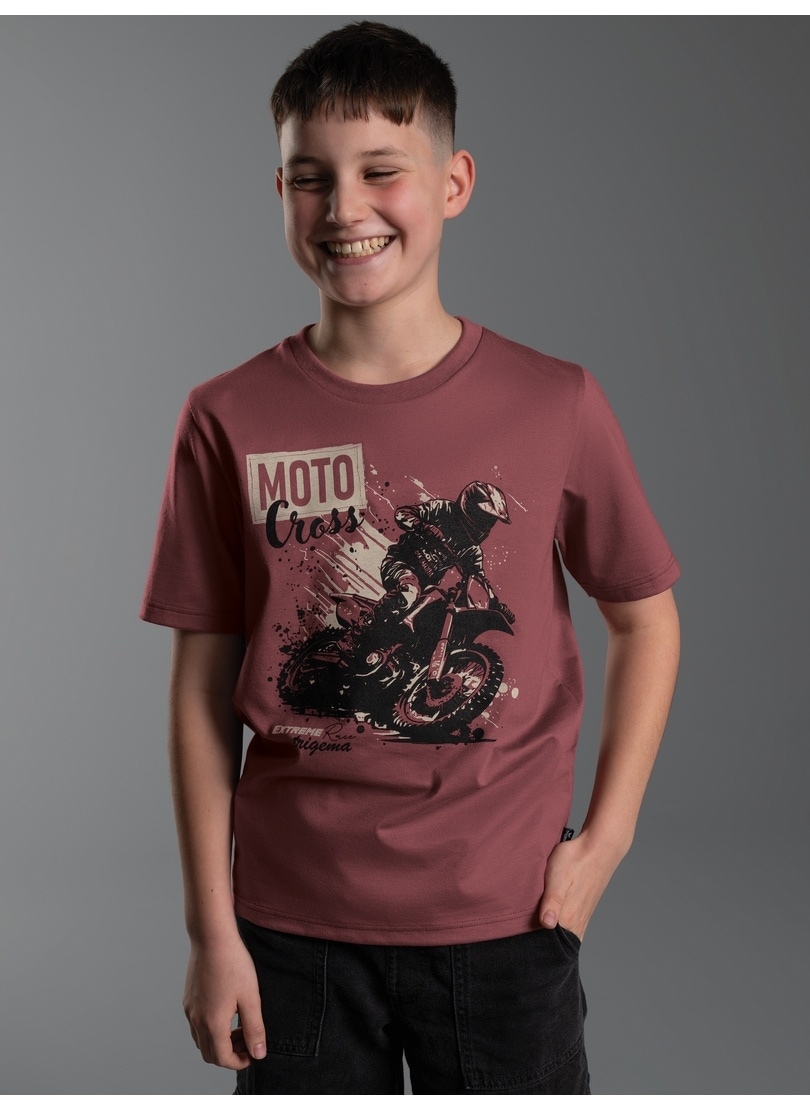 Trigema T-Shirt "TRIGEMA T-Shirt mit Printmotiv "Moto Cross"" 1