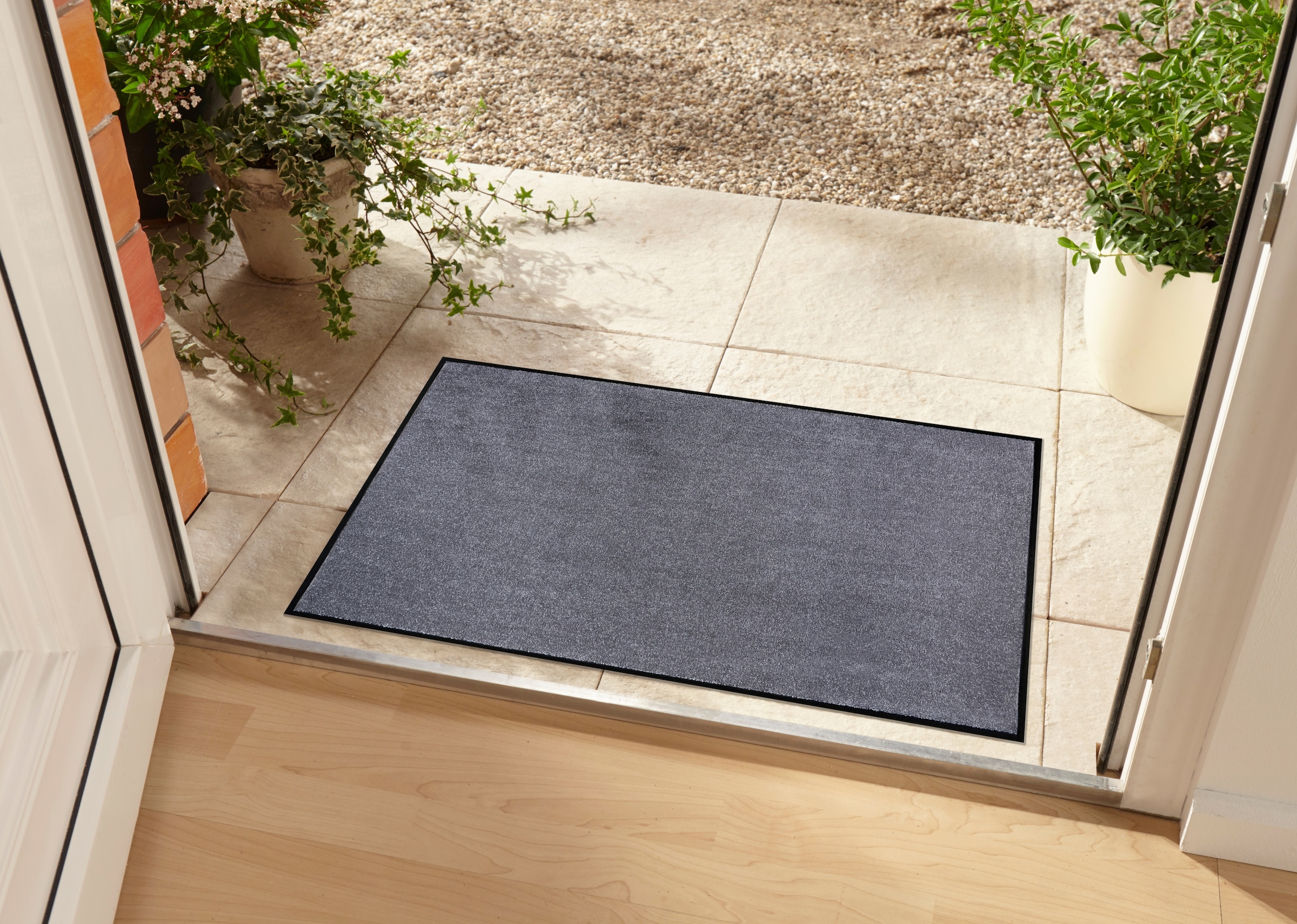 my home Fußmatte »Triton«, rechteckig, 7 mm Höhe, Schmutzfangmatte, Türmatte, In- und Outdoor, Läufer, waschbar