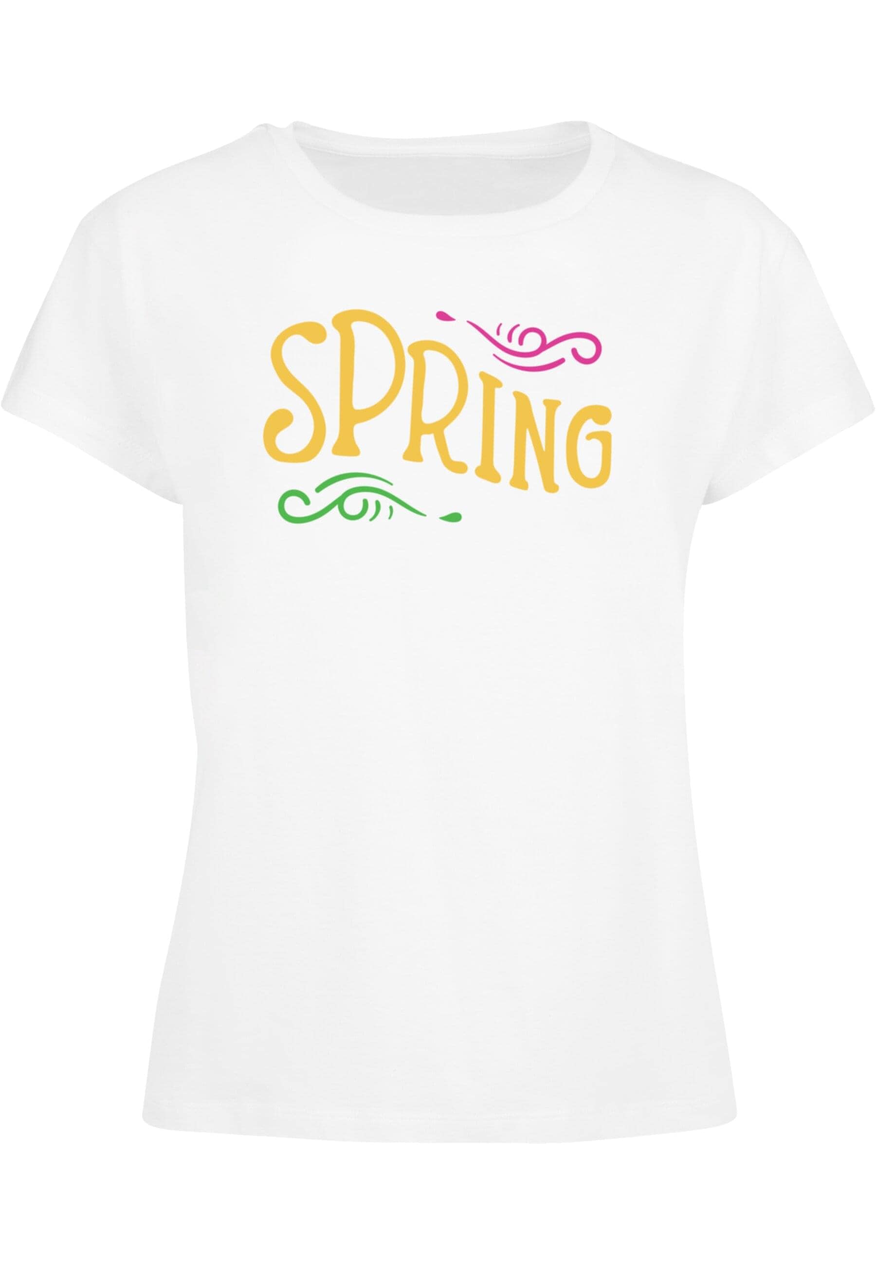 Merchcode T-Shirt "Merchcode Damen Ladies Pretty Spring text - Box Tee" günstig online kaufen