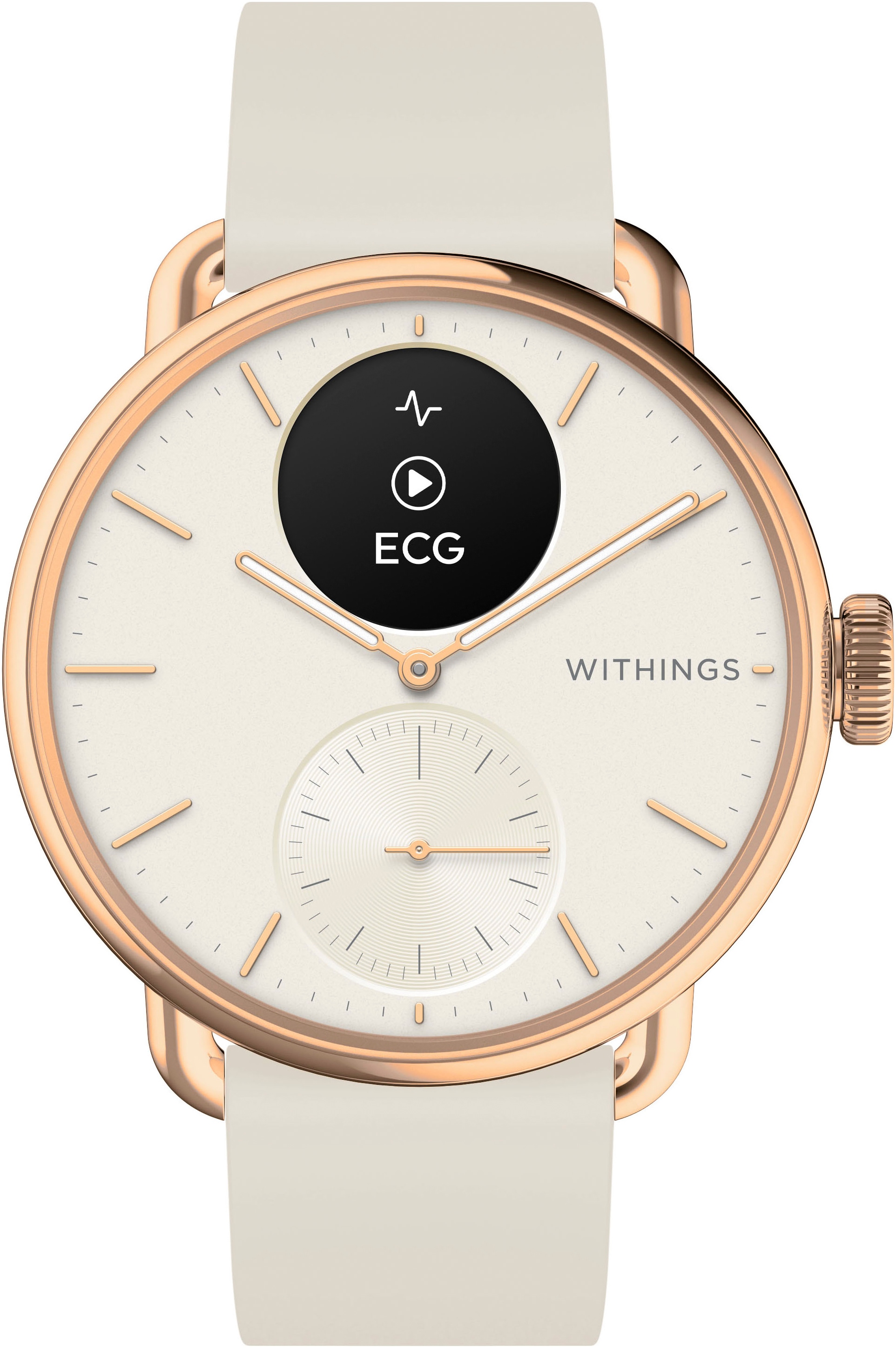 Withings Smartwatch »ScanWatch 2 38mm«, HealthSense OS,)