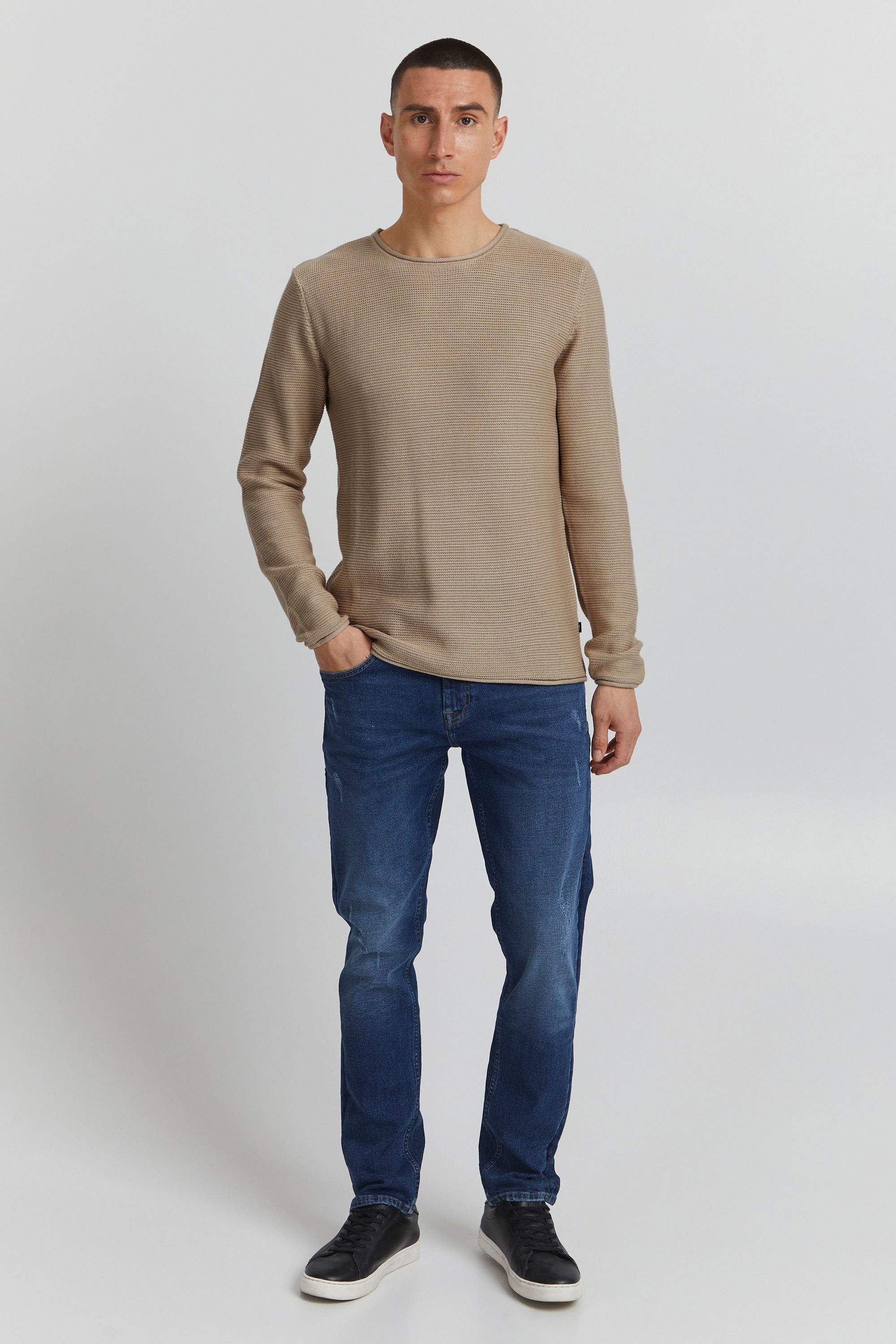 Solid Strickfleece-Pullover "Strickpullover SDJarah" günstig online kaufen