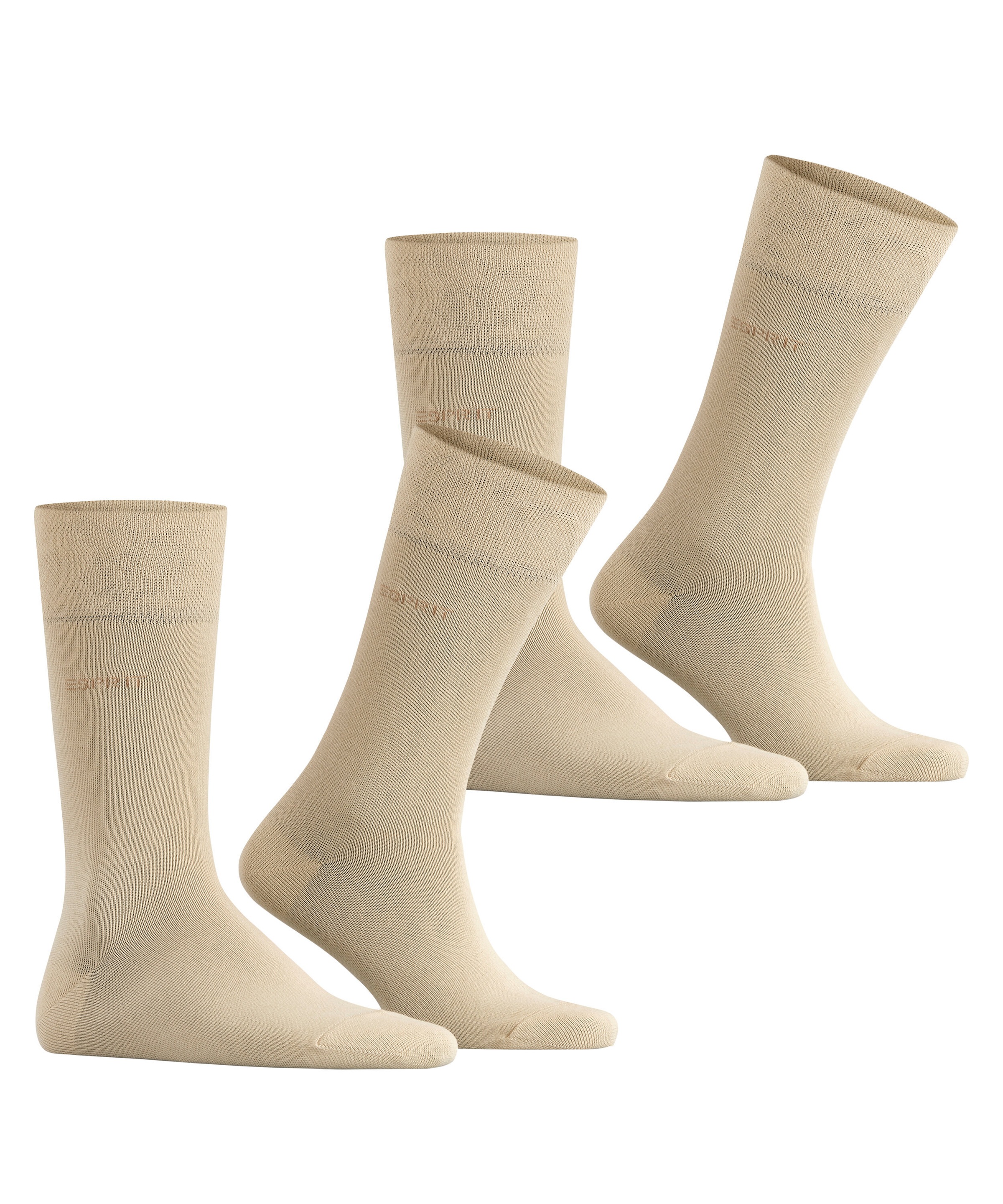 Esprit Socken »Basic Easy«, (2 Paar), breiter Komfortbund, Doppelpack
