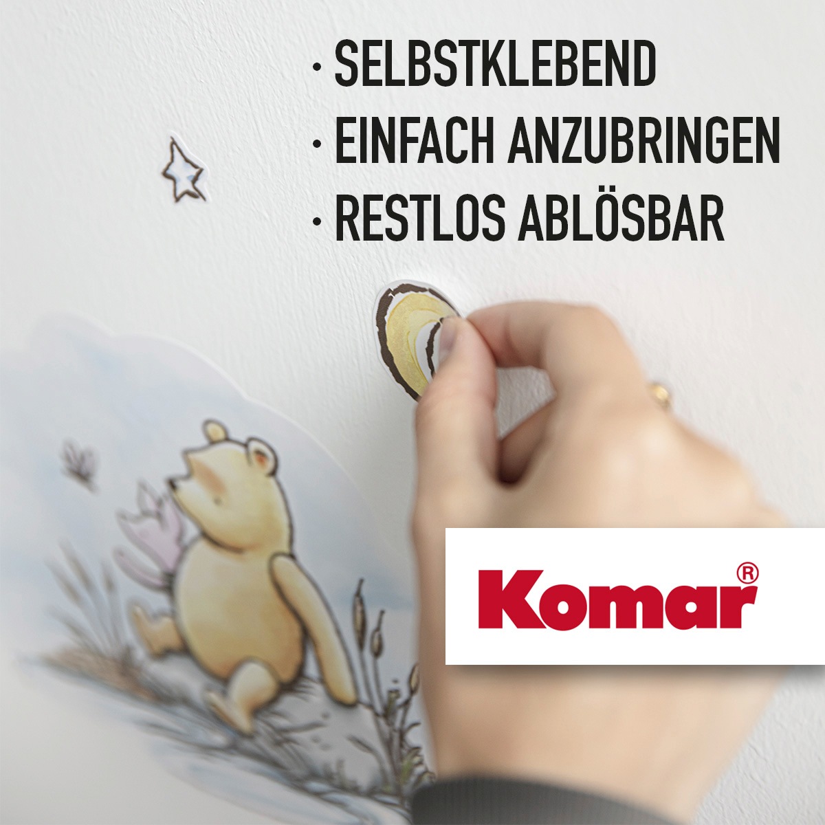 Komar Wandtattoo »Thumper in the Garden - Größe 50 x 70 cm«, (13 St.), selbstklebend, Wandsticker, Kinderzimmer