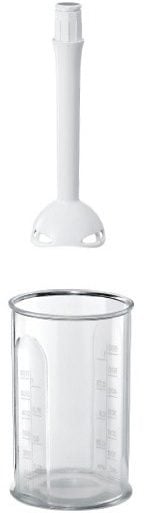 BOSCH Handmixer »ErgoMixx MFQ36440, Edelst. Rührbesen/Knethaken, 5 Stufen, Mixfuß, weiß«, 450 W, Mixbecher, ergonom. Soft-Touch-Griff, Made in Europe