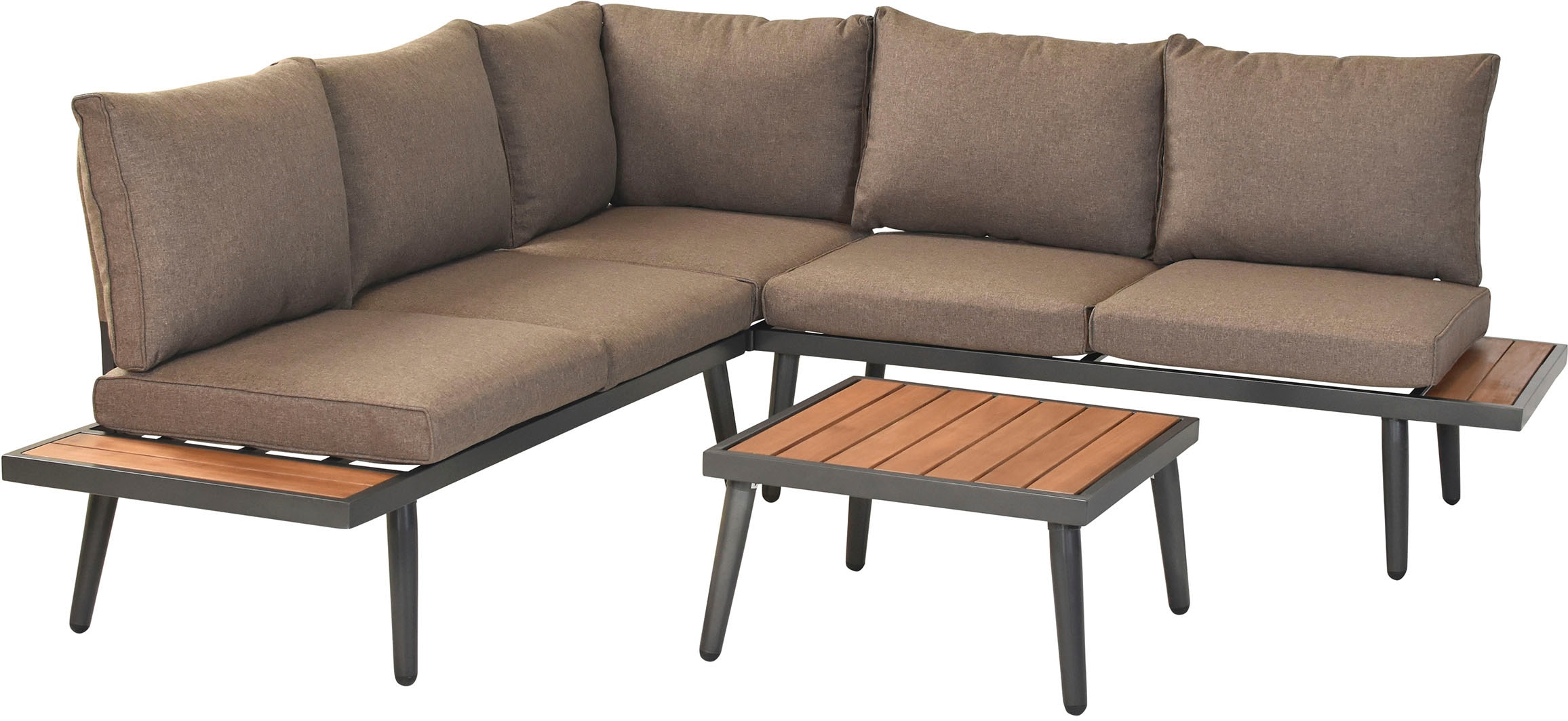 MERXX Gartenlounge-Set ""Korfu"", (Set, 13 tlg., mit seitlicher Ablagefläch günstig online kaufen